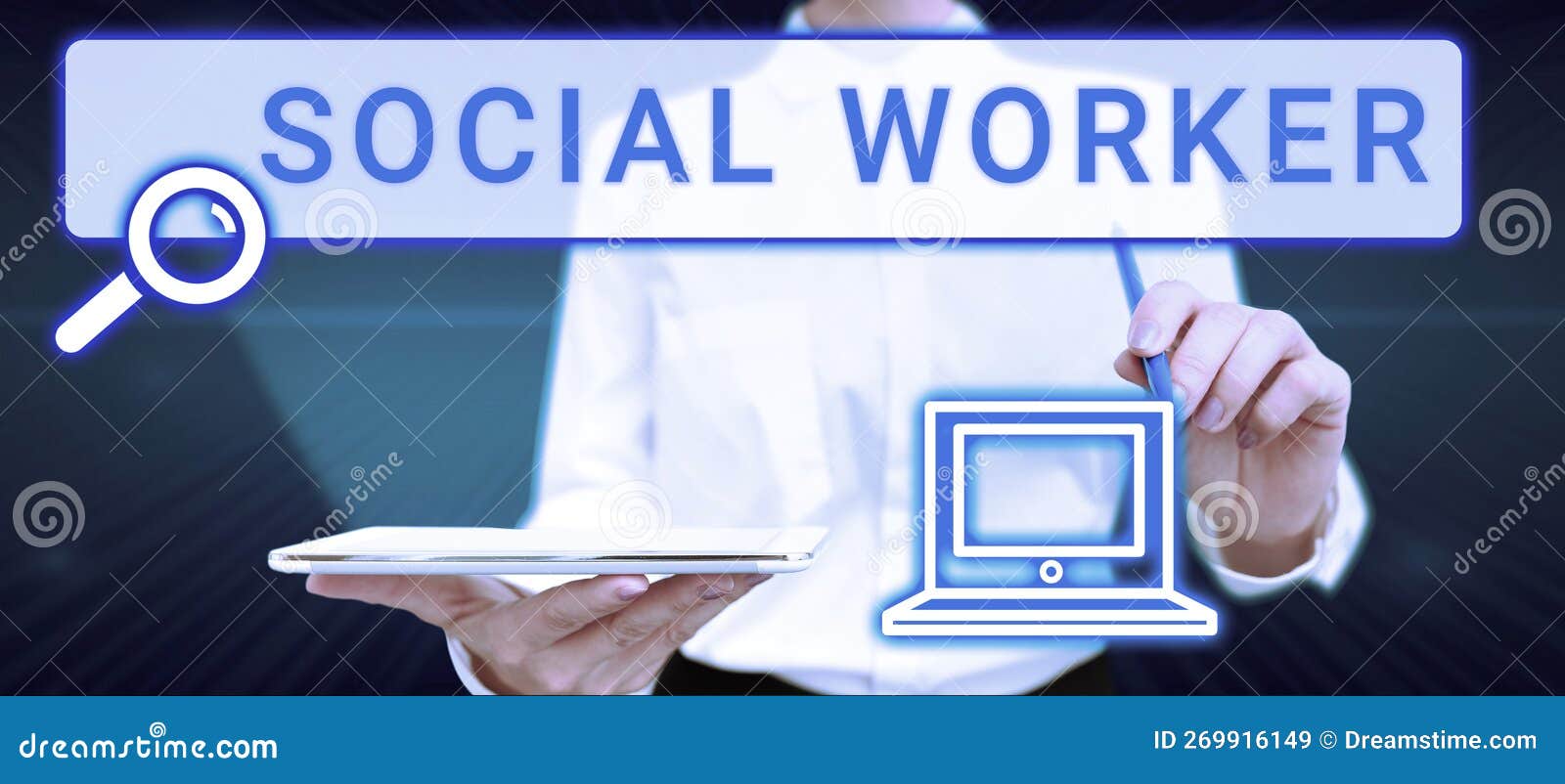 Sign Displaying Social Worker Word For Assistance From State People sign-displaying-social-worker-word-for-assistance-from-state-people