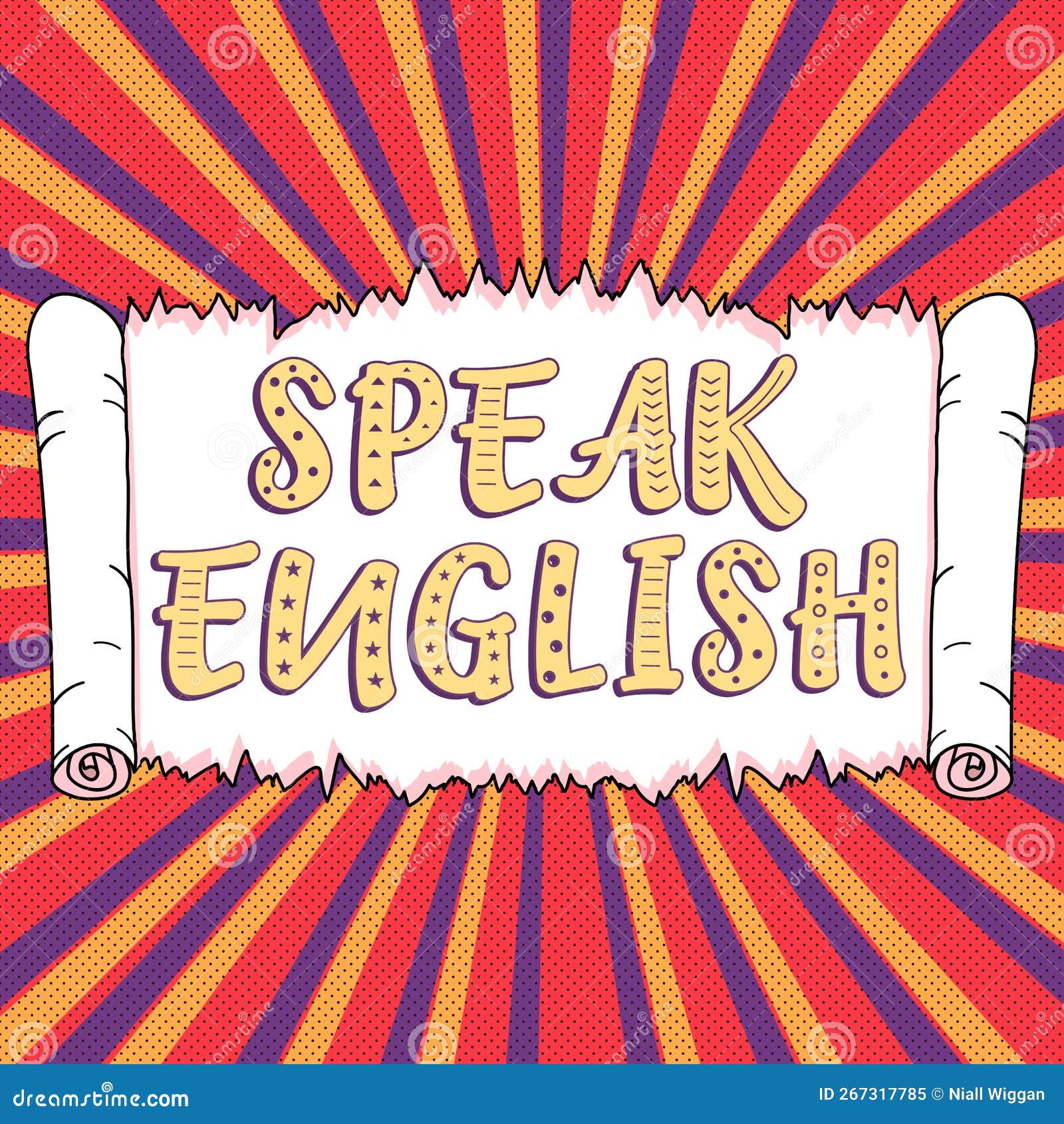 sign displaying speak english. word written on study another foreign language online verbal courses