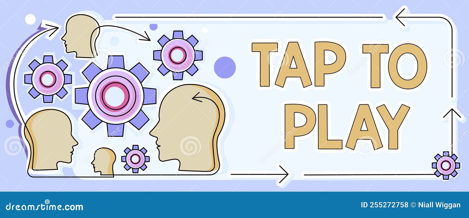 Sign Displaying Tap To Play. Concept Meaning Touch the Screen To