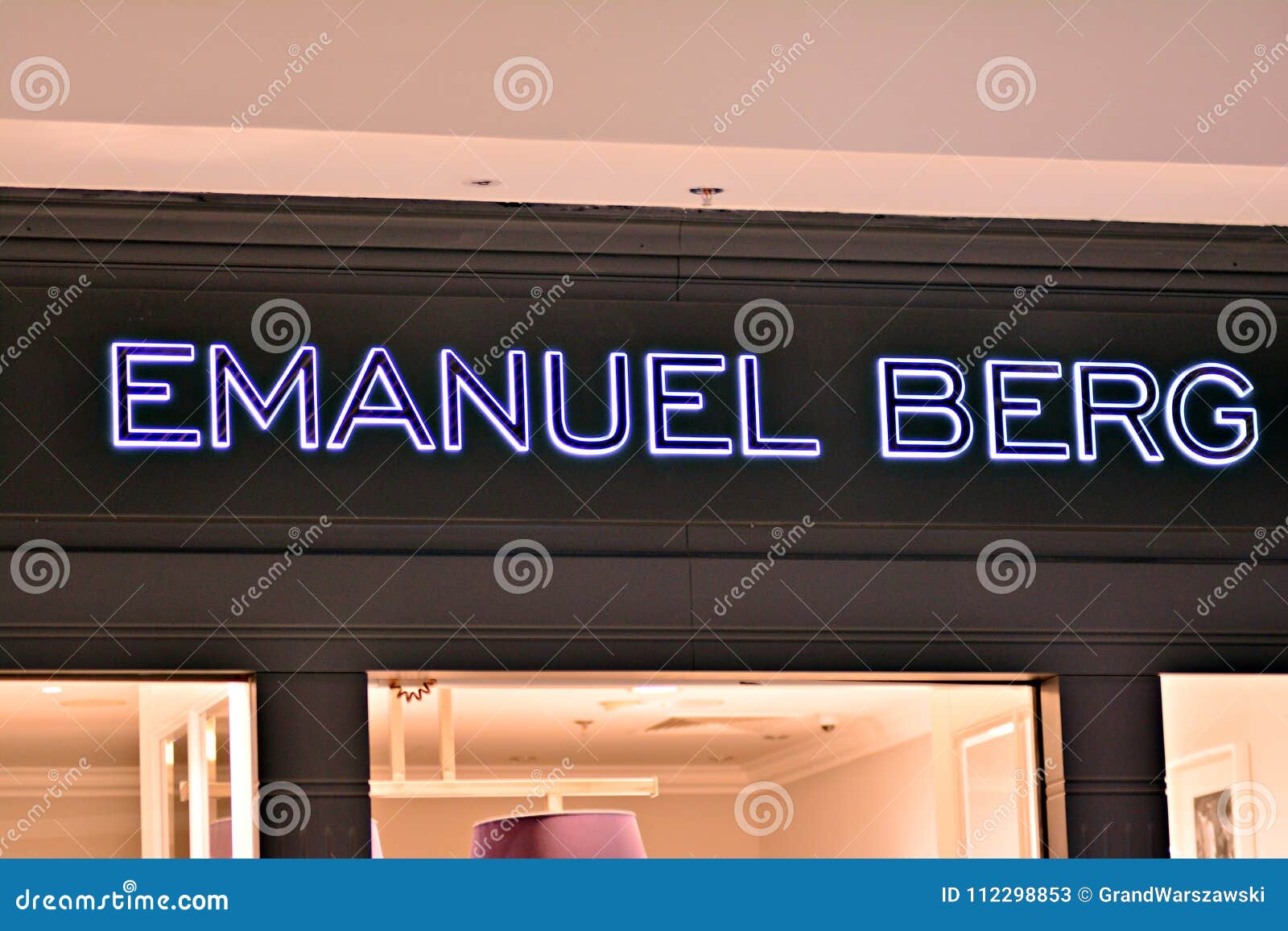 Sign Emanuel Berg. Company Signboard Emanuel Berg Editorial Stock Photo ...