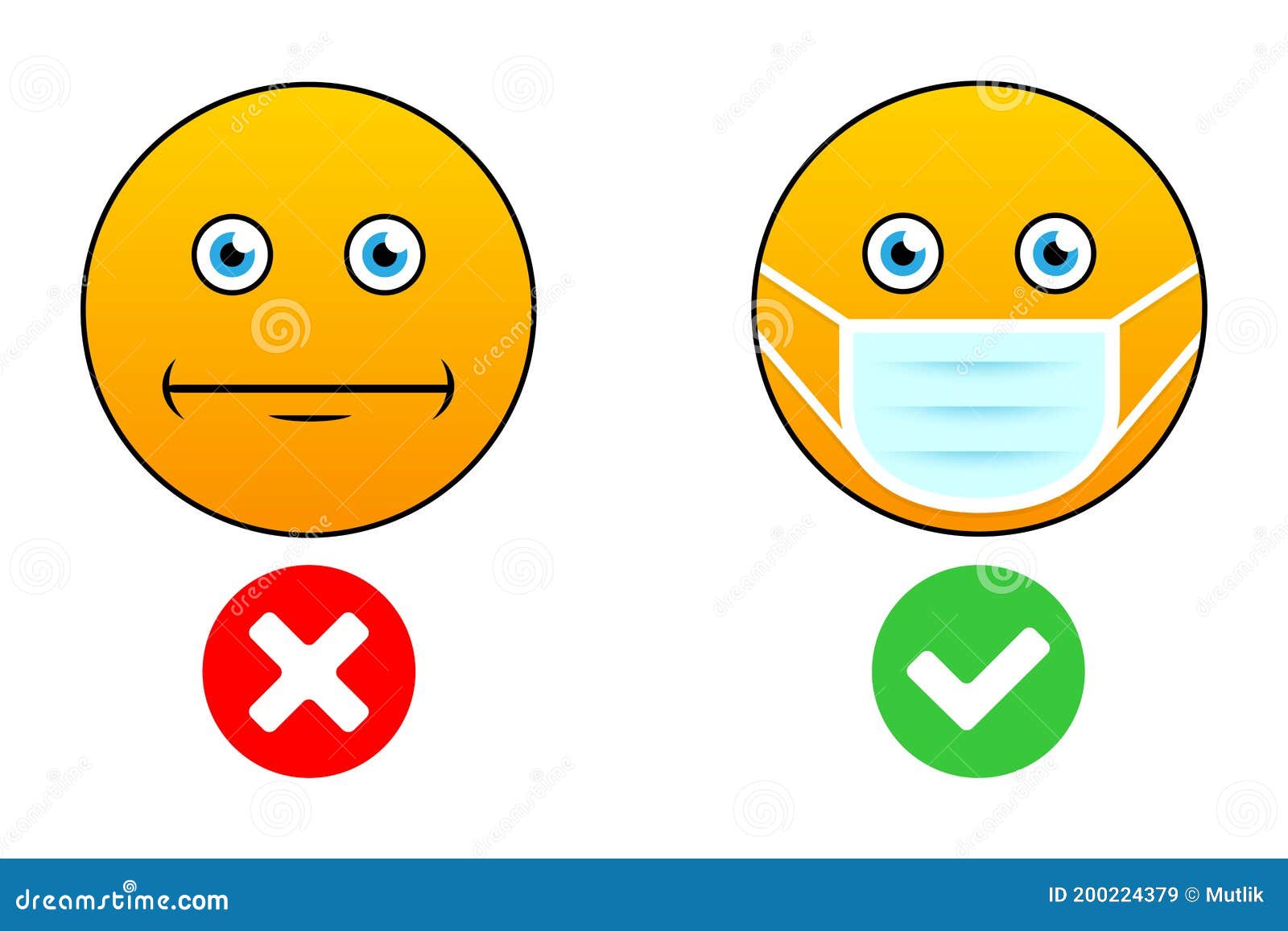 Sign Icon Do Not Enter Without A Face Mask Stock Vector Illustration Of Information Corona