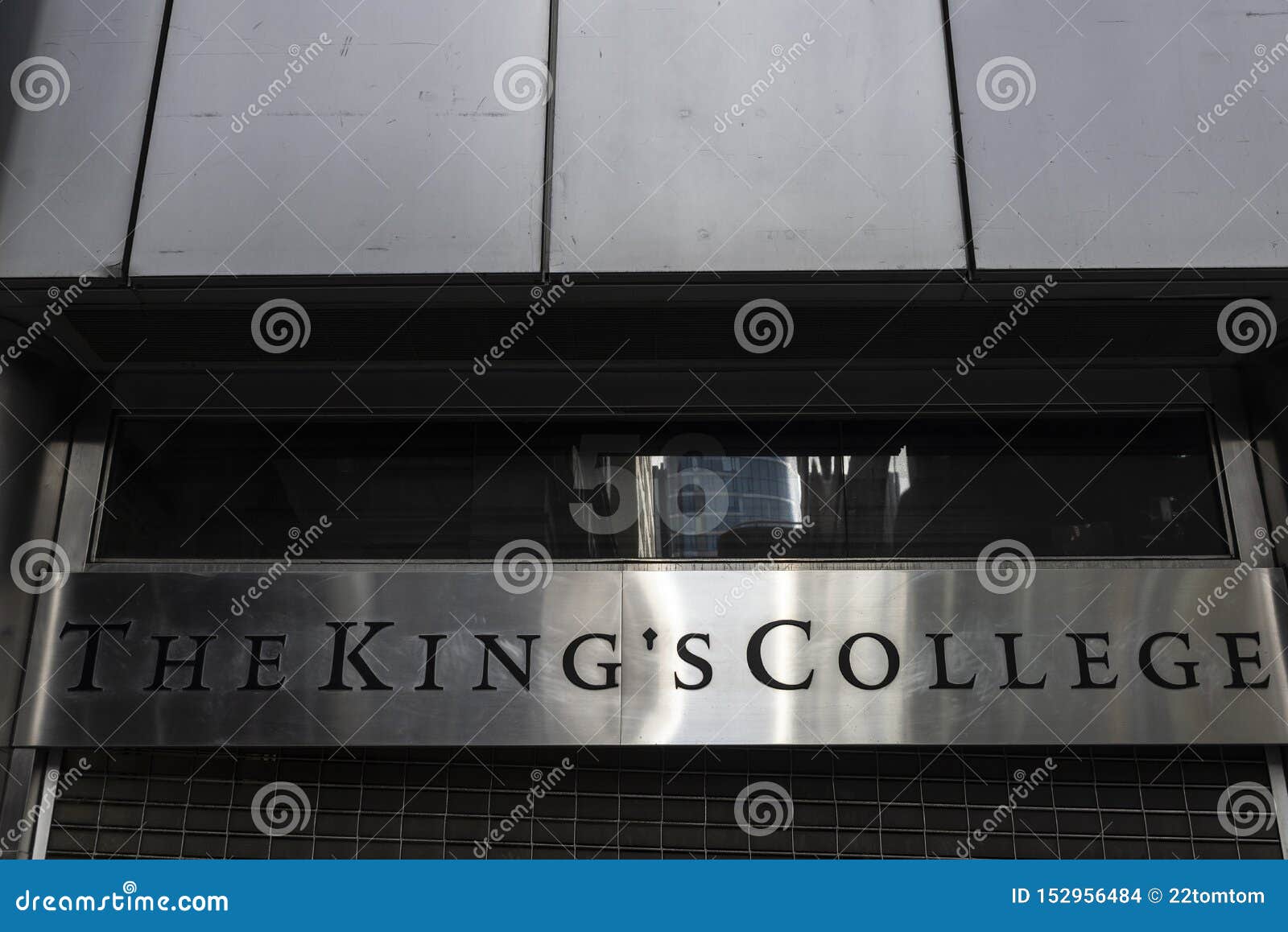 Sign Of The King S College In Manhattan New York City Usa