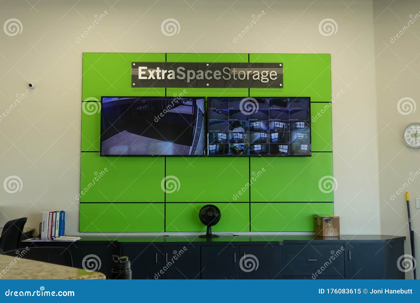 The Sign in the Lobby of the Extra Space Storage Editorial Image