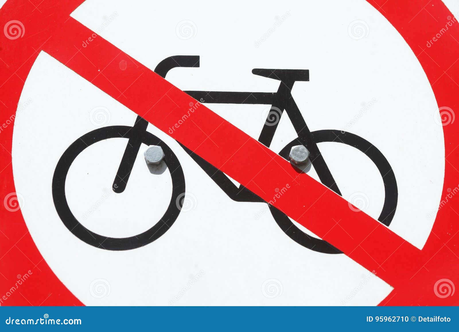 Sign no parking bicycle stock photo. Image of pictogram 95962710