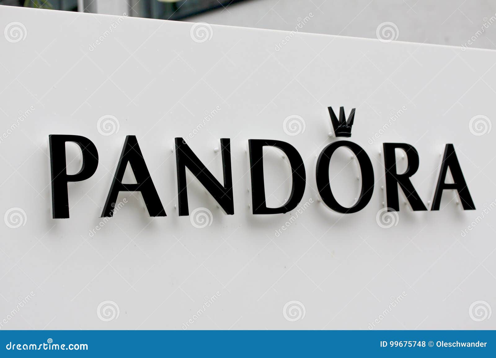 Sign Panel Pandora Headquarters Copenhagen, Denmark. Pandora is a Company Founded at 1982 Designs Manufactures and Mark Editorial Stock Photo - Image of business, accessories: 99675748