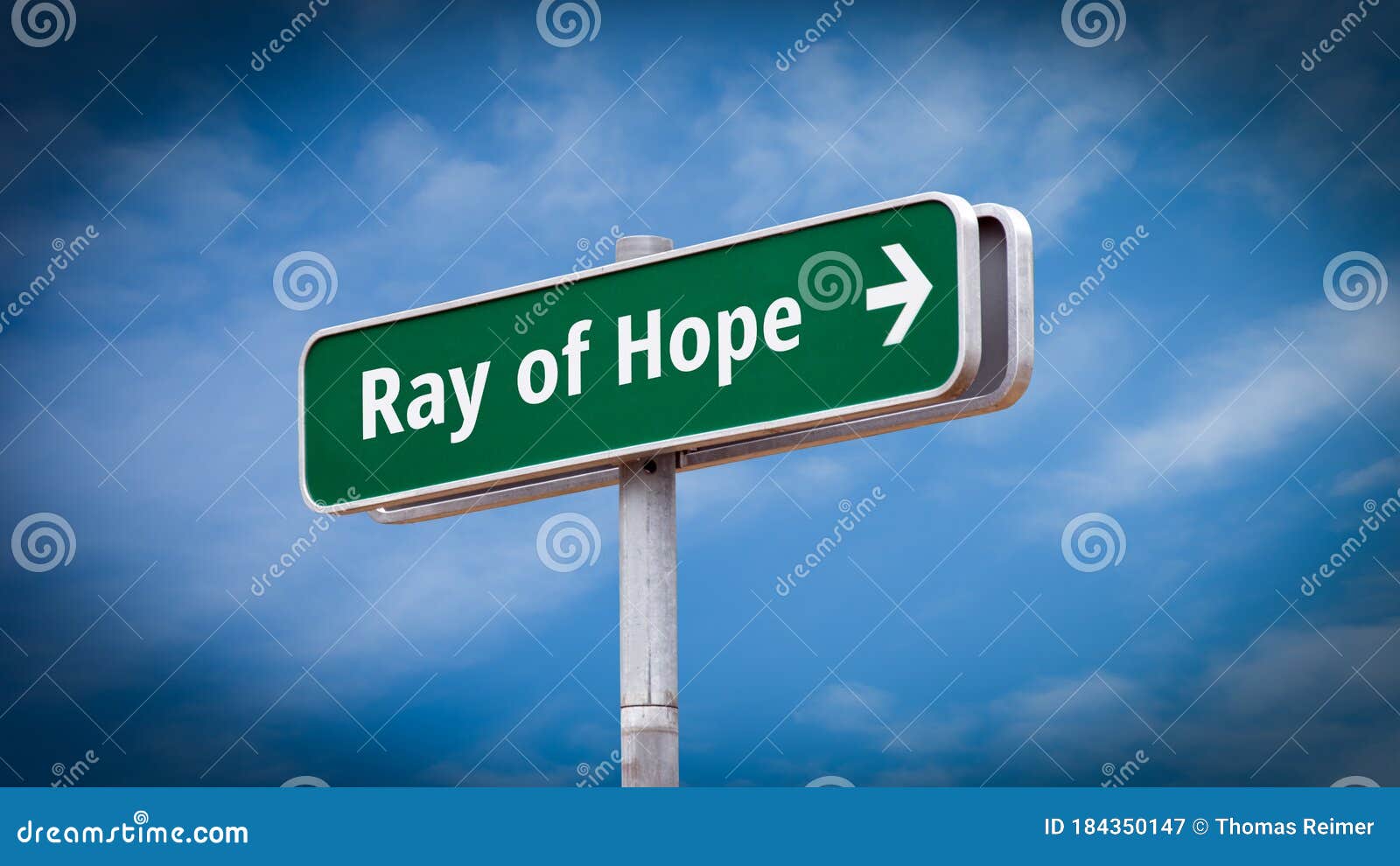 Sign Ray of Hope stock image. Image of courage, optimism 184350147