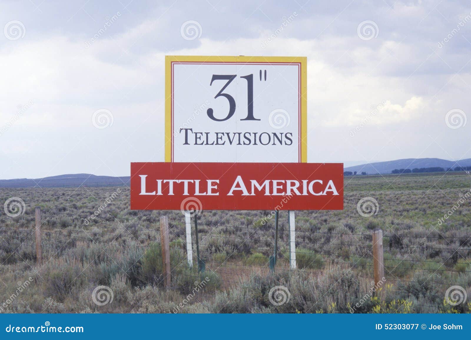 a sign that reads Ã¯Â¿Â½31Ã¯Â¿Â½ televisions - little americaÃ¯Â¿Â½