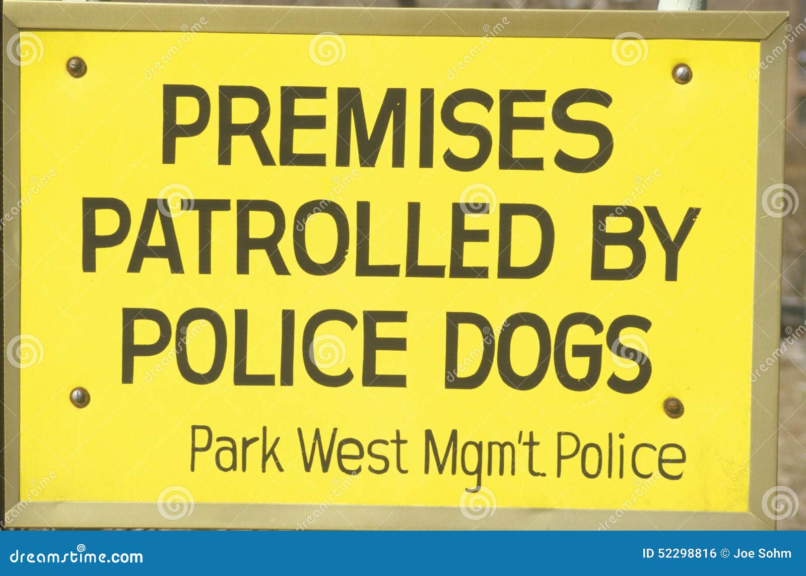 Sign Security patrol stock photo. Image of security 52298816