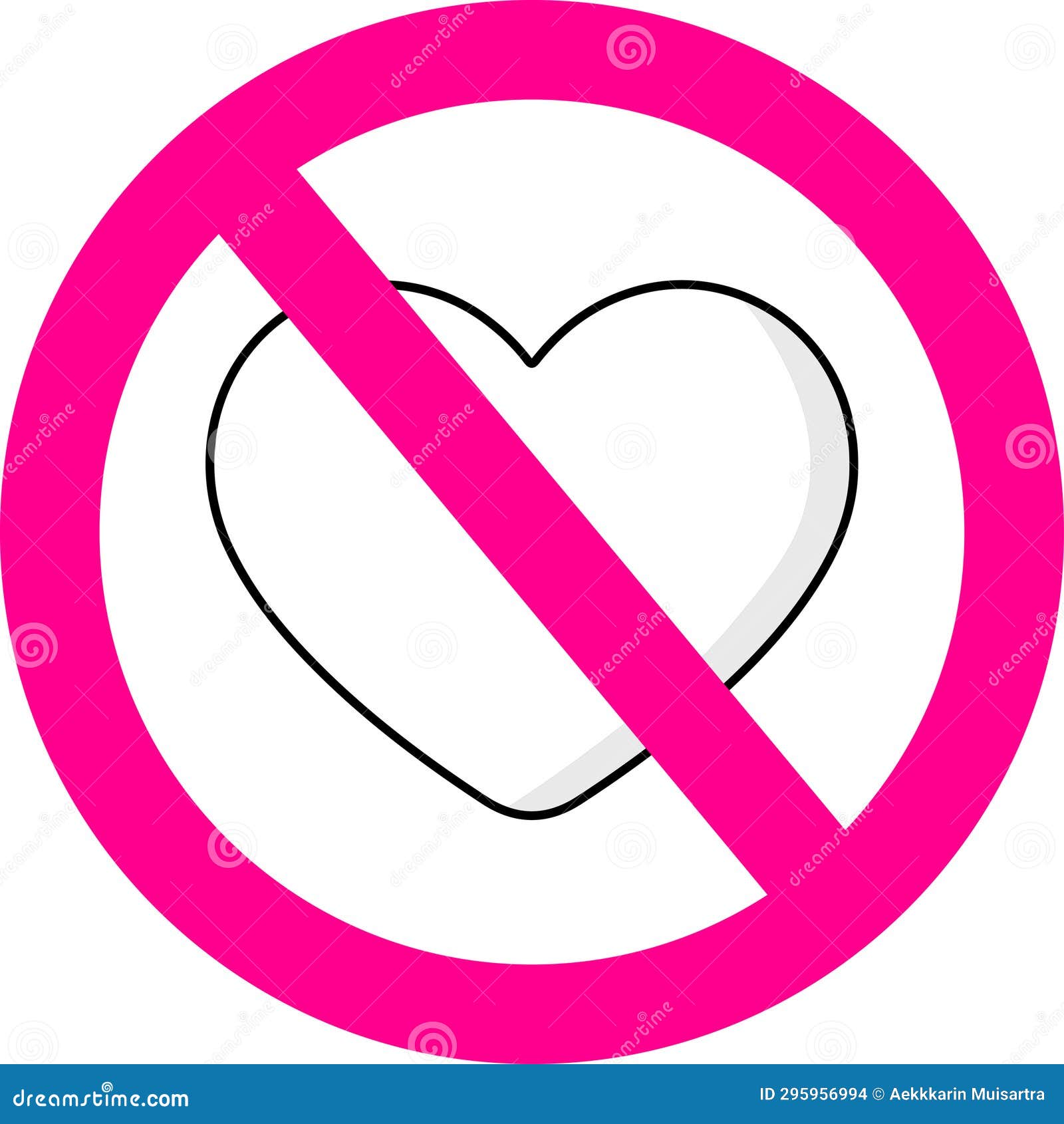 the sign of the sign prohibits love