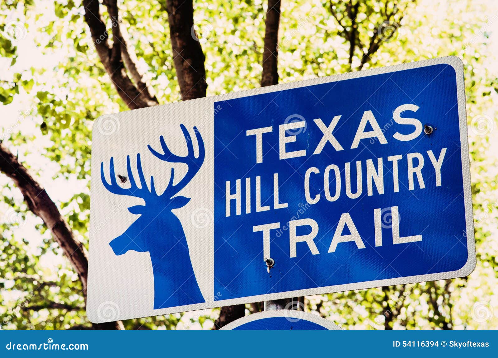 sign for texas hill country trail