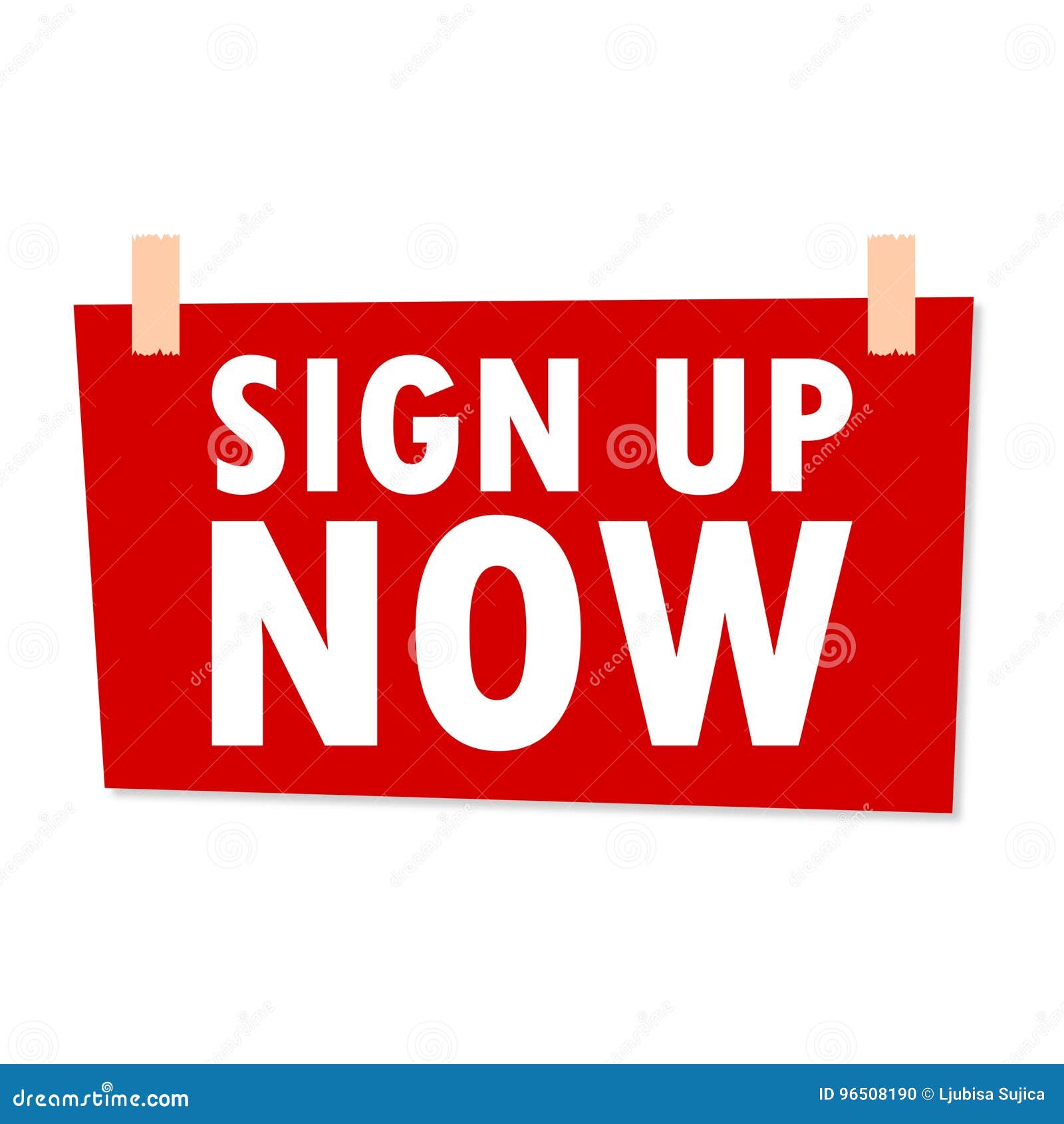 Sign Up Now Sign Illustration Stock Vector Illustration of