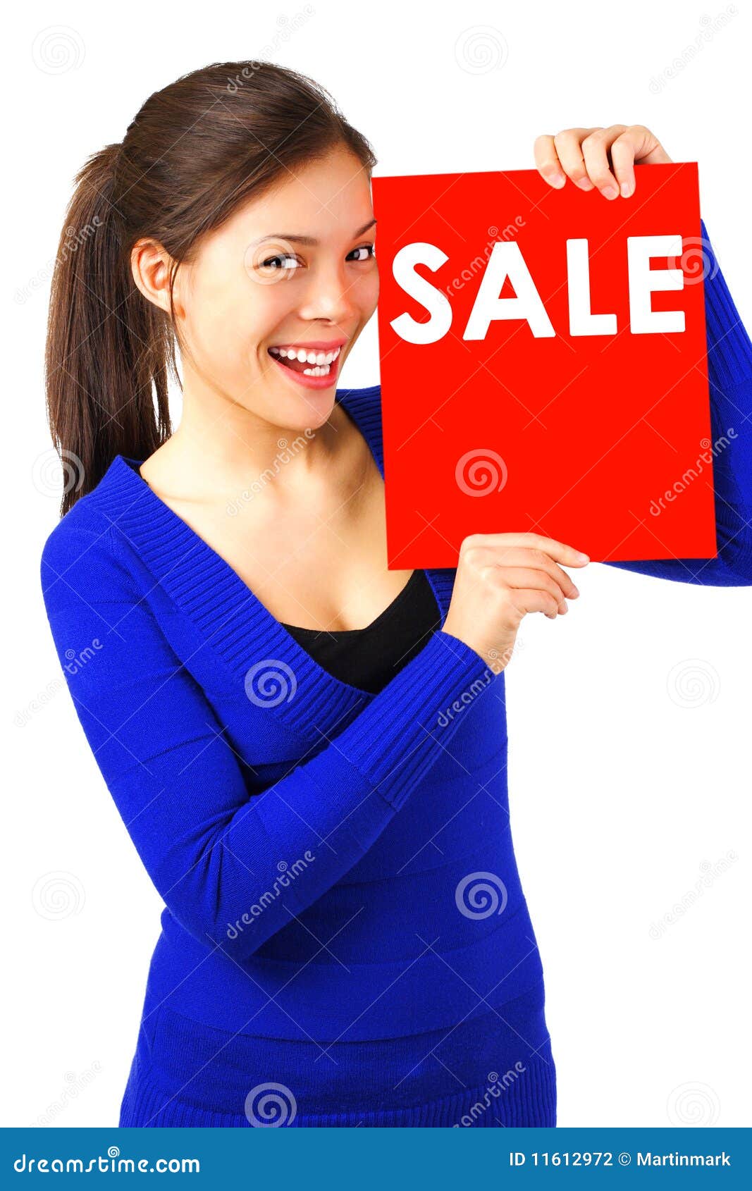 Photo Asian Woman Holding Sale 107