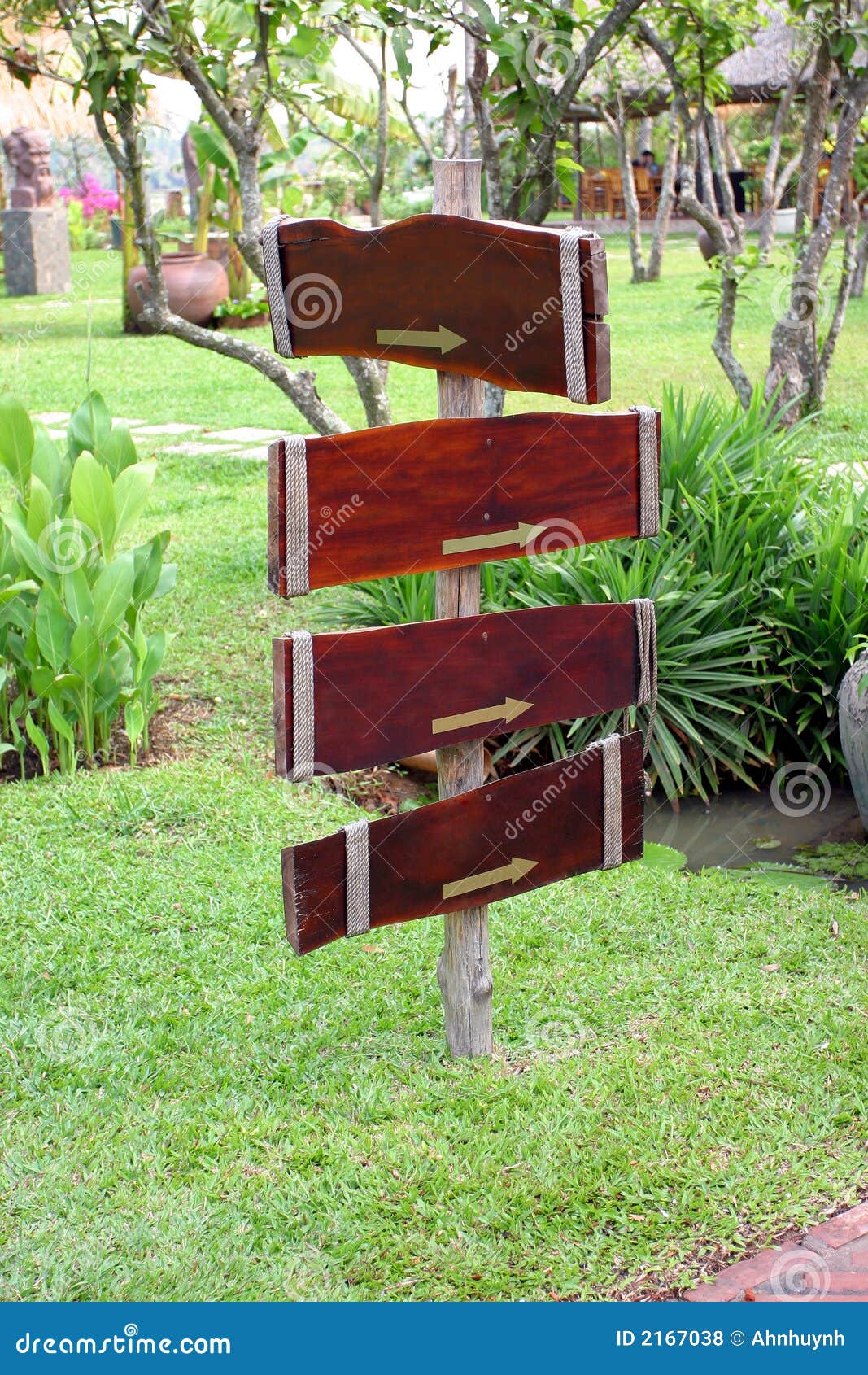 Signage on the garden stock photo. Image of delta, wooden 2167038