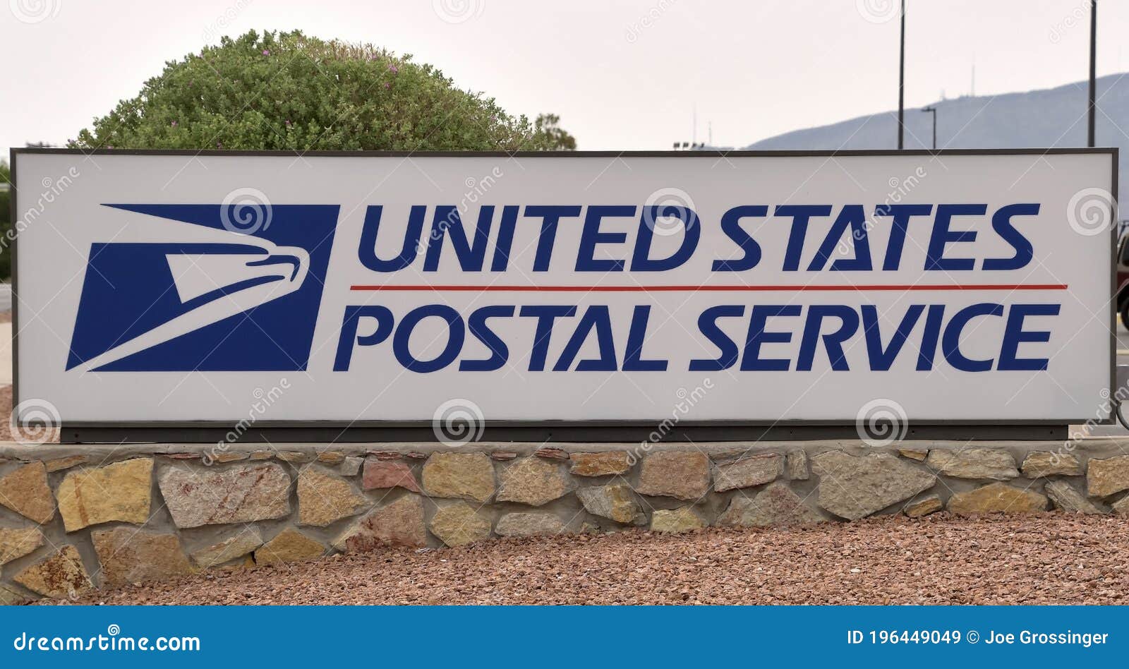 Signage US Postal Service editorial stock image. Image of ship - 196449049