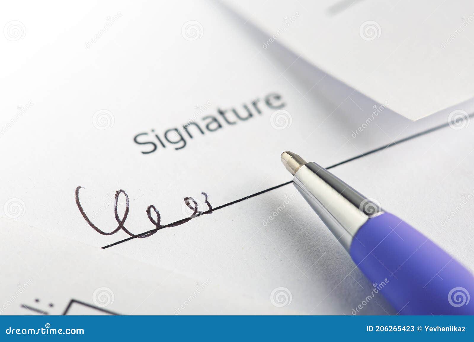 Signature Of Contract And Agreement Accounting Document With Pen signature-of-contract-and-agreement-accounting-document-with-pen
