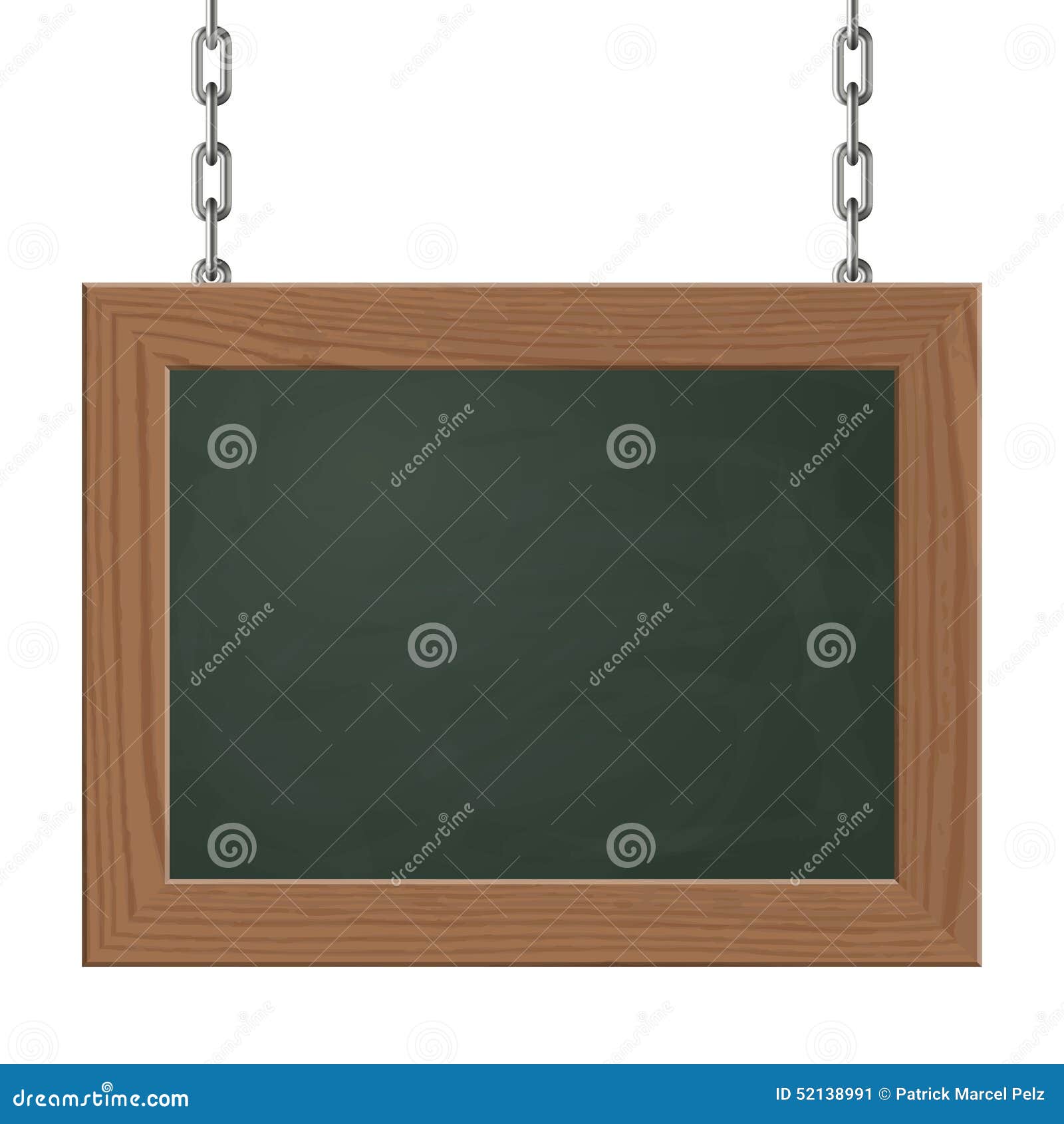 Signboard Hanging on Chains Stock Vector Illustration of bulletin