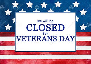 Signboard We Will Be Closed For The 4th Of July Royalty Free Stock 