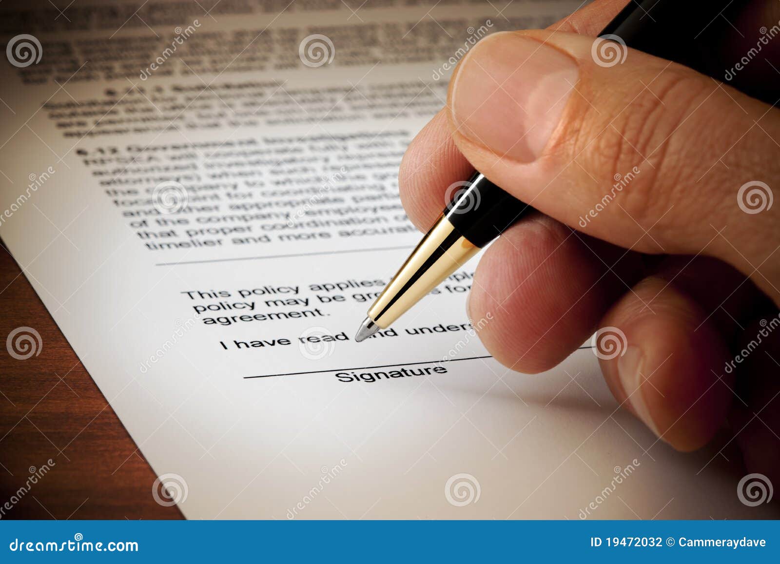 business signed contract signature document