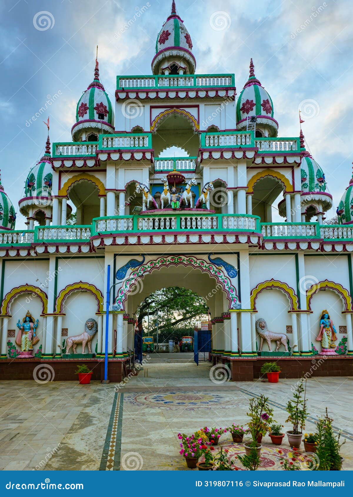 jagannath bari temple in agartala, tripura, india.