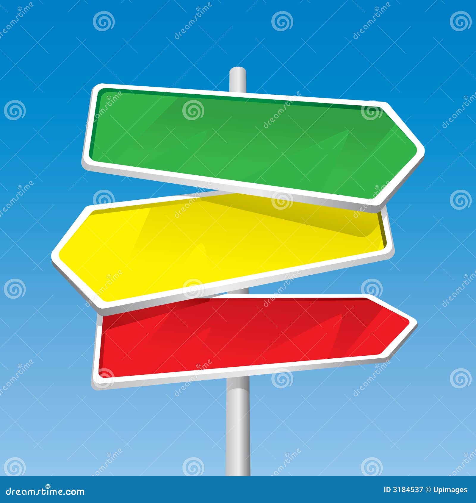 Signpost stock vector. Illustration of decision, billboard 3184537