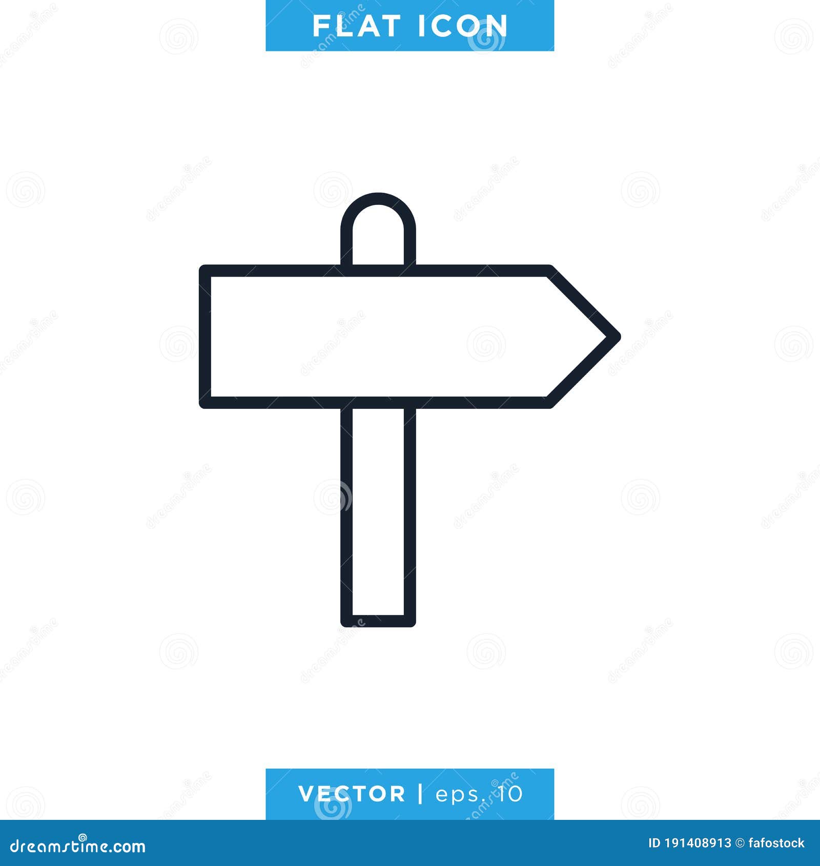 signpost icon   template. road sign icon.