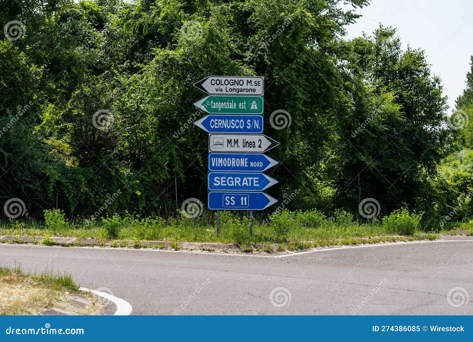 Signpost Indicating the Direction of Various Destinations Located Along