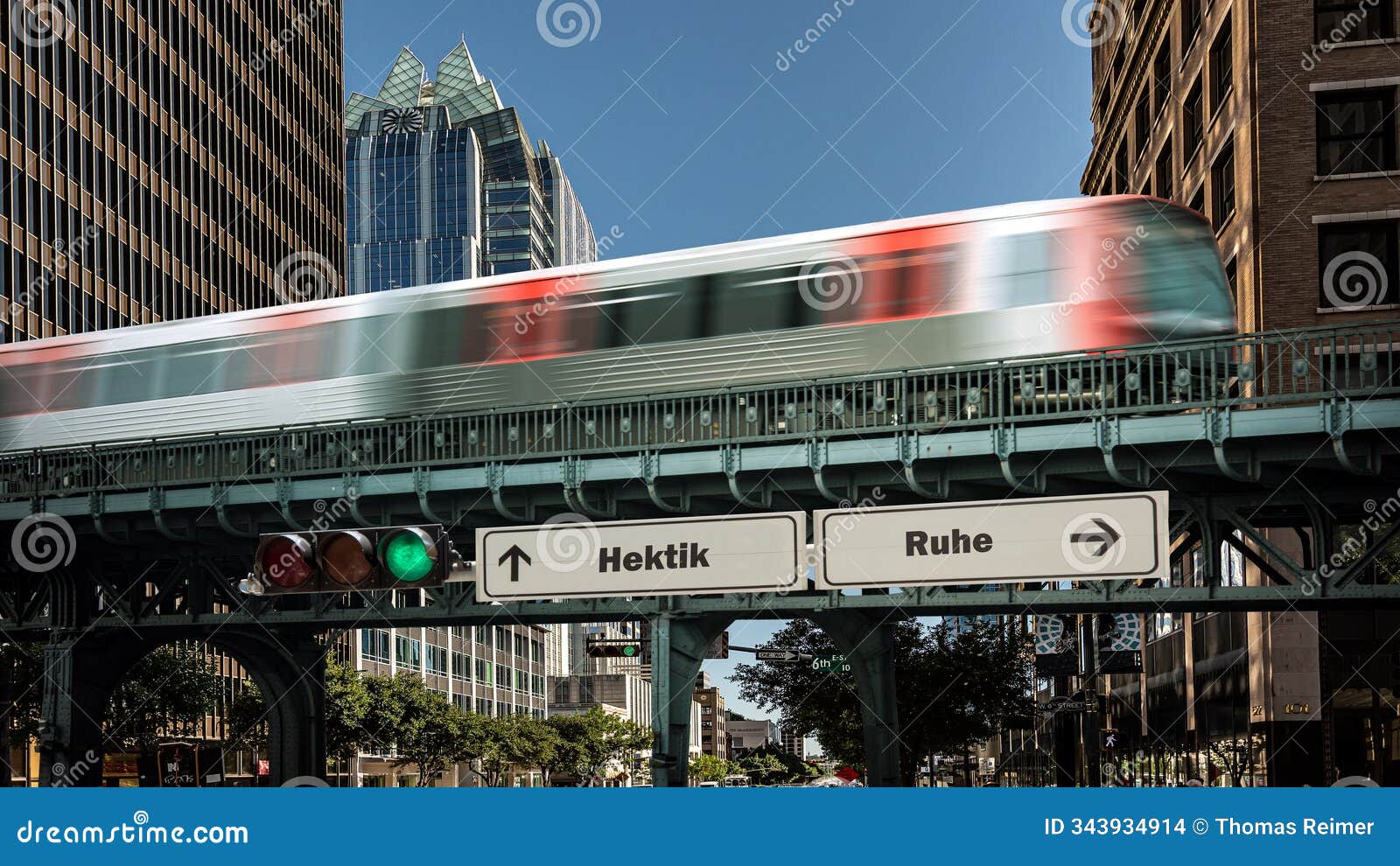 signposts the direct way to rest versus hectic