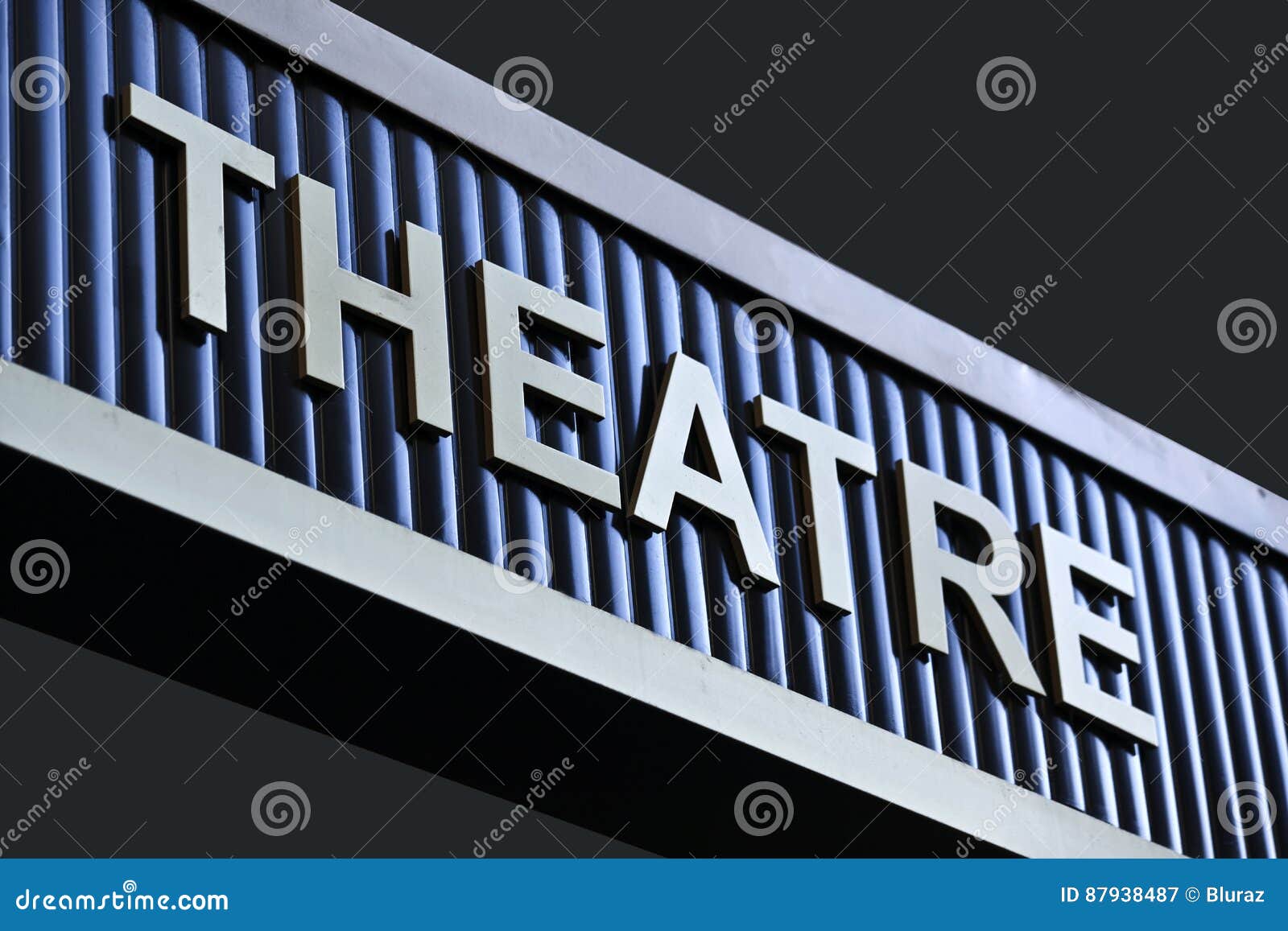 Signs And Inscriptions Theatre On The Streets Stock Image Image Of City Building 87938487
