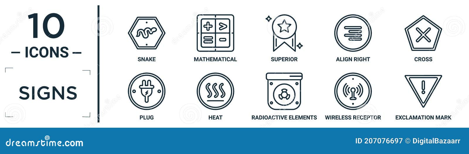 Signs Linear Icon Set Includes Thin Line Snake Superior Cross Heat Wireless Receptor Exclamation Mark Plug Icons For Report Stock Vector Illustration Of School Plug Signs Linear Icon Set Includes Thin Line Snake Superior Cross Heat Wireless Receptor Exclamation Mark Plug Icons For Report Stock Vector Illustration Of School Plug