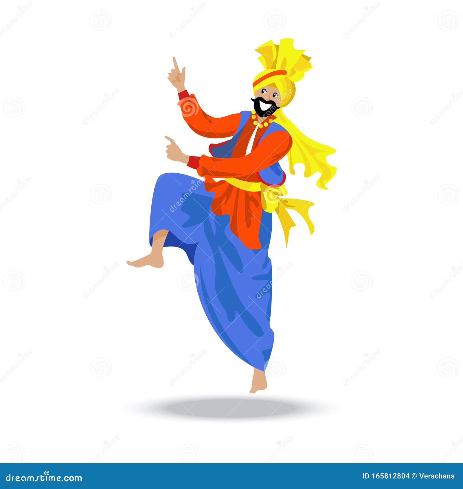 Sikh Man in Turban Dancing Traditional Dance Stock Vector - Illustration of festive, greeting: 165812804 Sikh Man in Turban Dancing Traditional Dance Stock Vector - Illustration of festive, greeting: 165812804