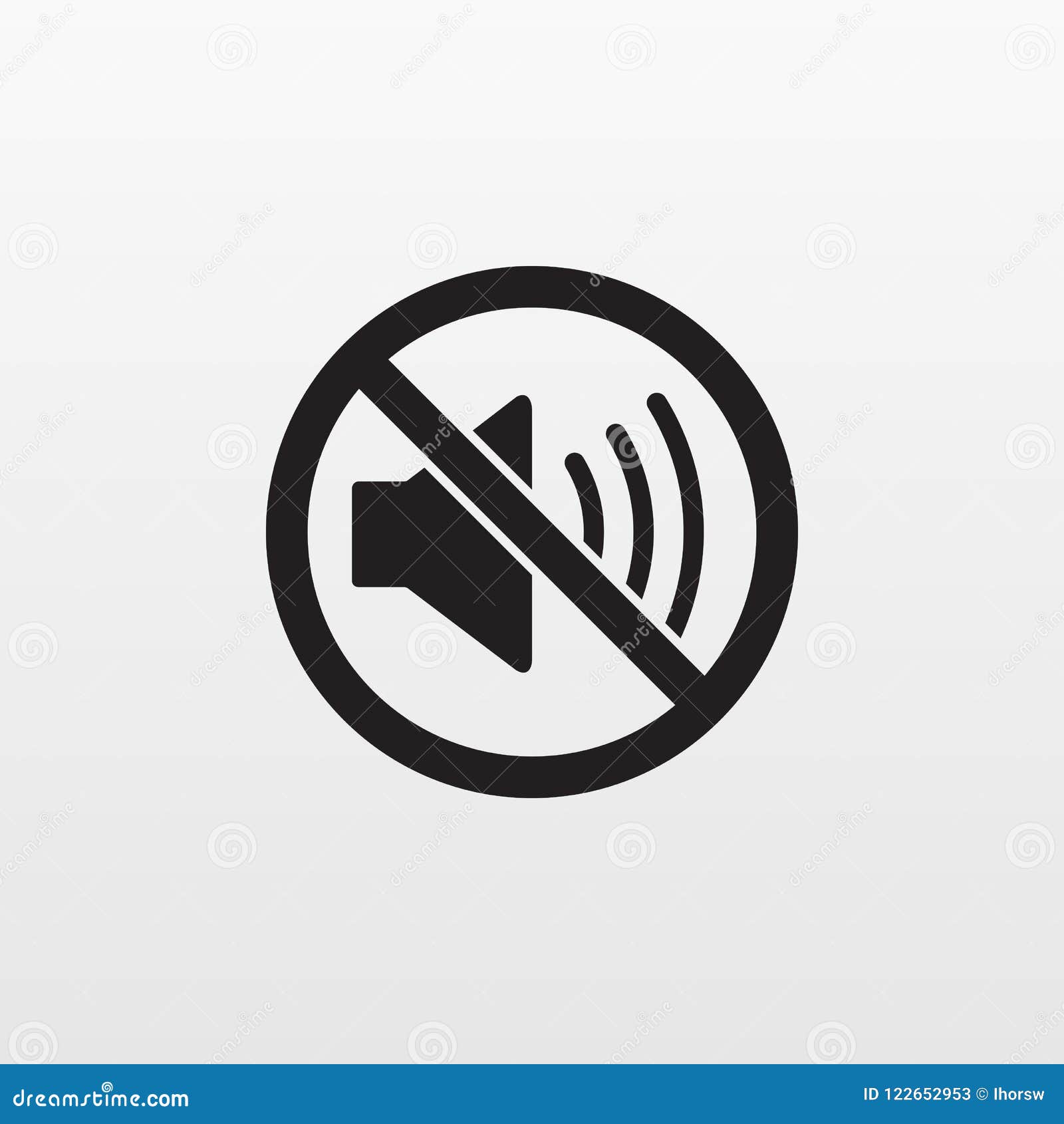 silent mode icon . not sound , quiet sign. modern simple flat sign. business, internet