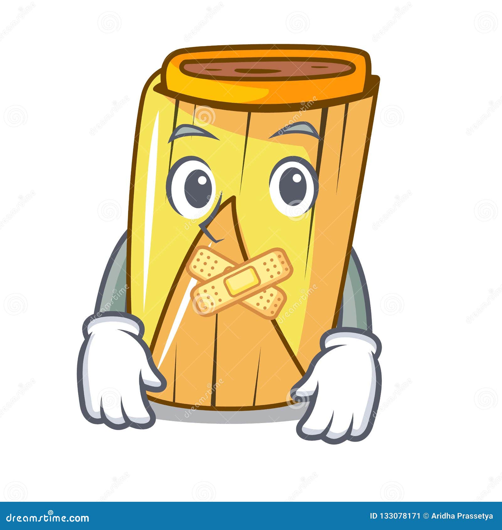 Silent Tamale with Corn Leaf in Cartoon Stock Vector - Illustration of  pepper, hushed: 133078171