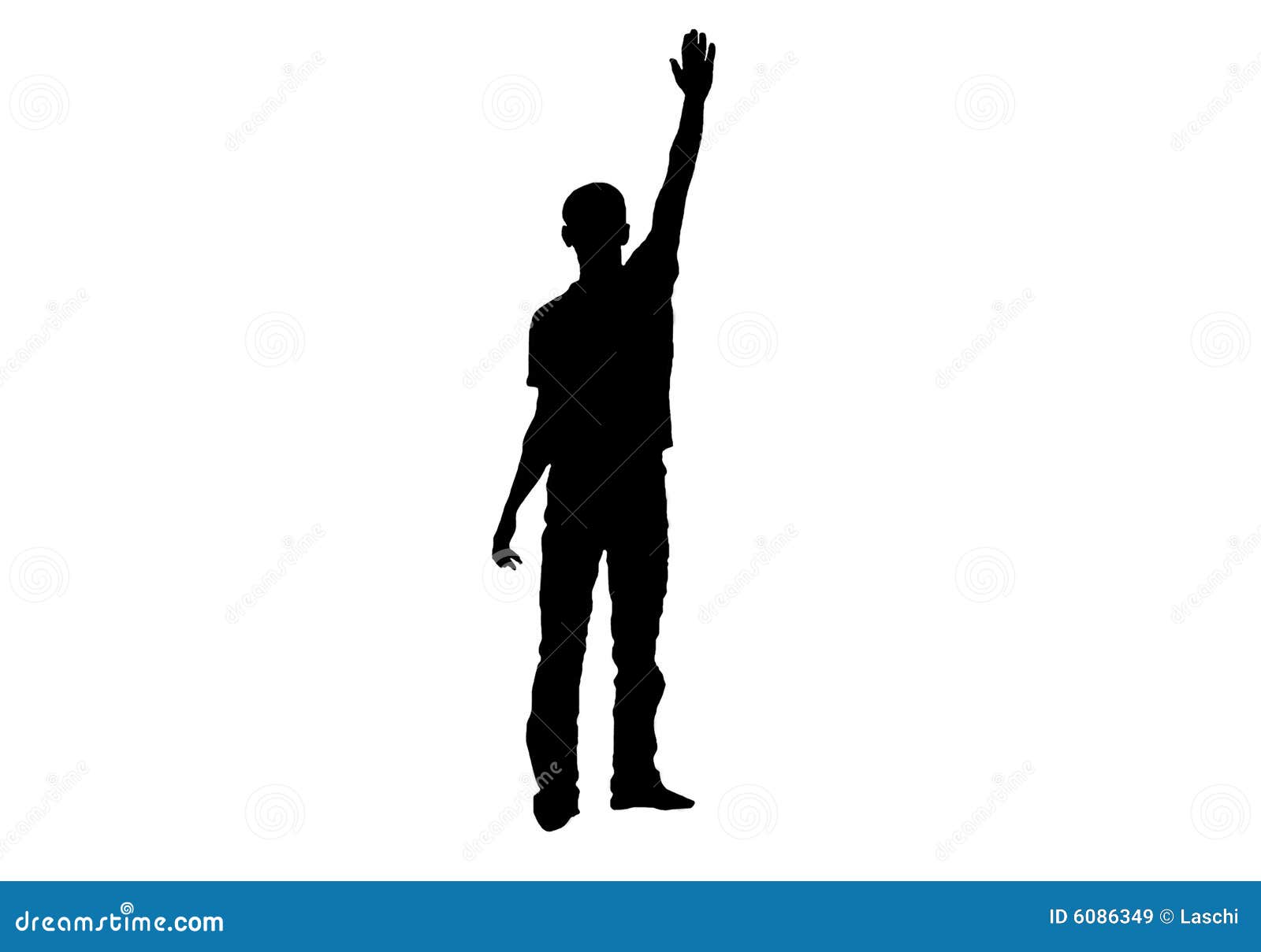 Silhouette stock illustration. Illustration of salute - 6086349