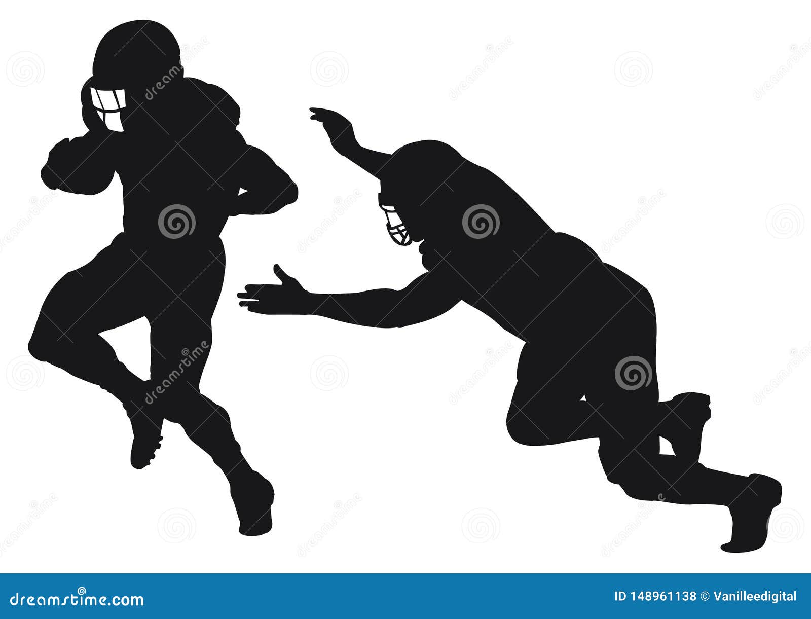 Silhouette Football Players Stock Illustrations – 4,170 Silhouette Football  Players Stock Illustrations, Vectors & Clipart - Dreamstime