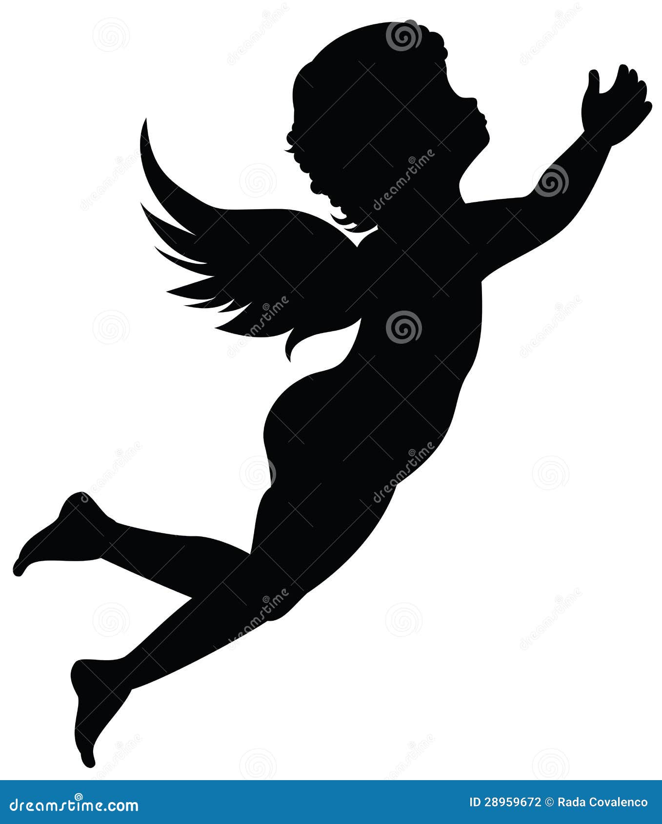 Flying Angel Silhouette