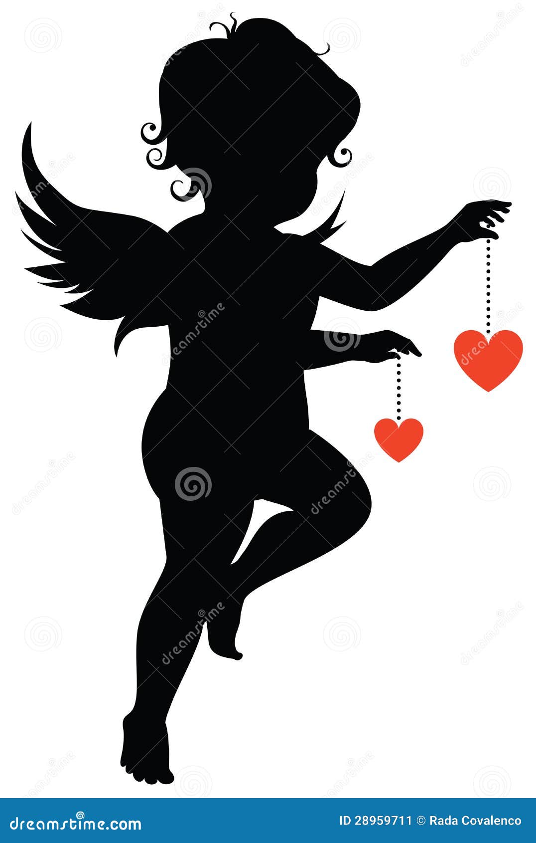 Silhouette Of Angel Stock Vector Illustration Of Holidays Silhouette Of Angel Stock Vector Illustration Of Holidays