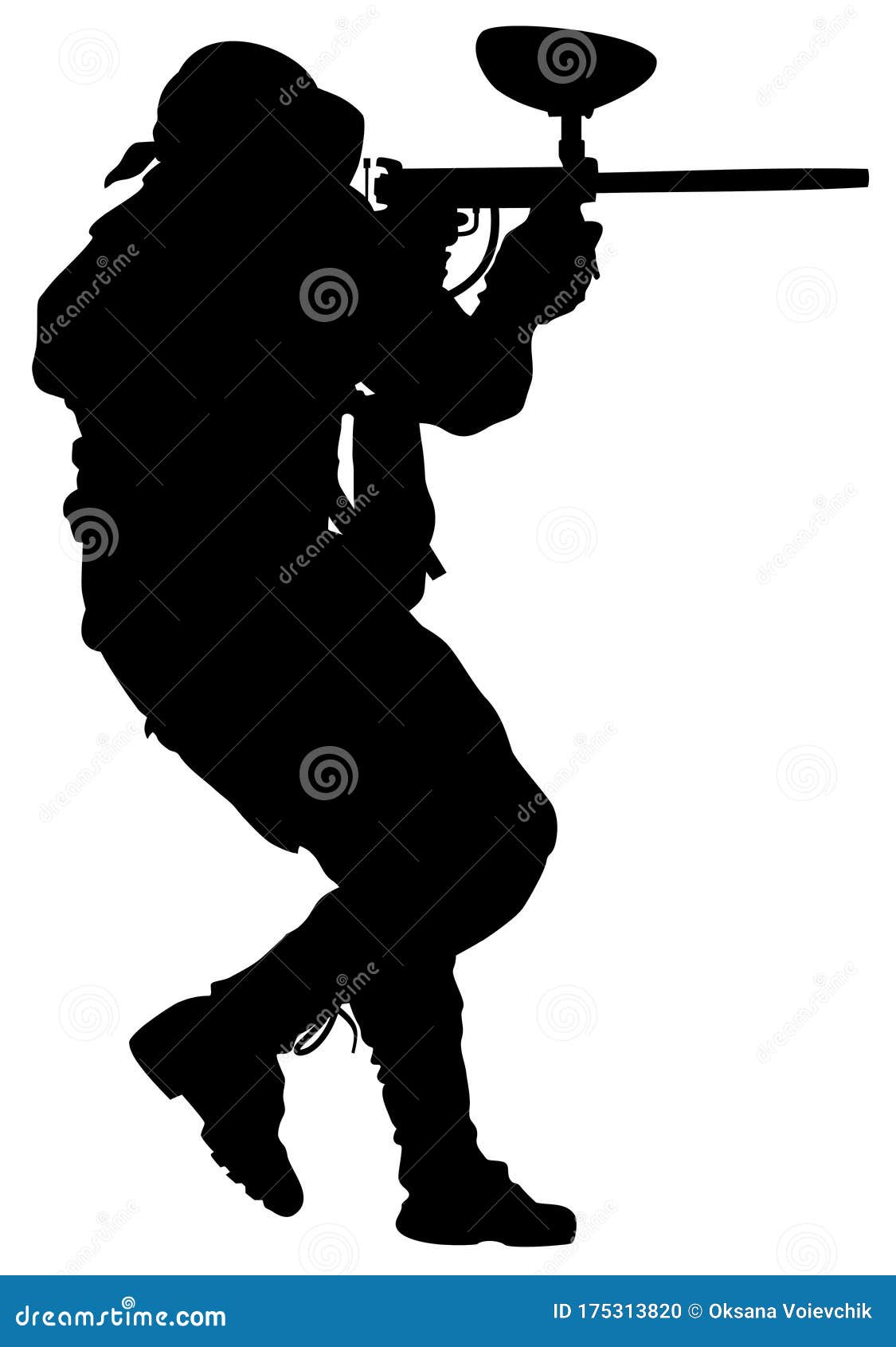 CIBLE SILHOUETTE POLICE 50x70cm - Paintball Connexion