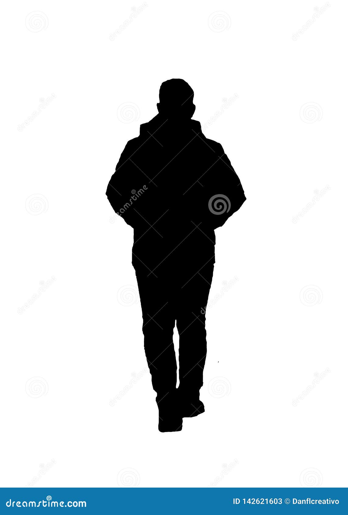 Dog Silhouette Walking Service Logo On Round From Red Leash. Happy
