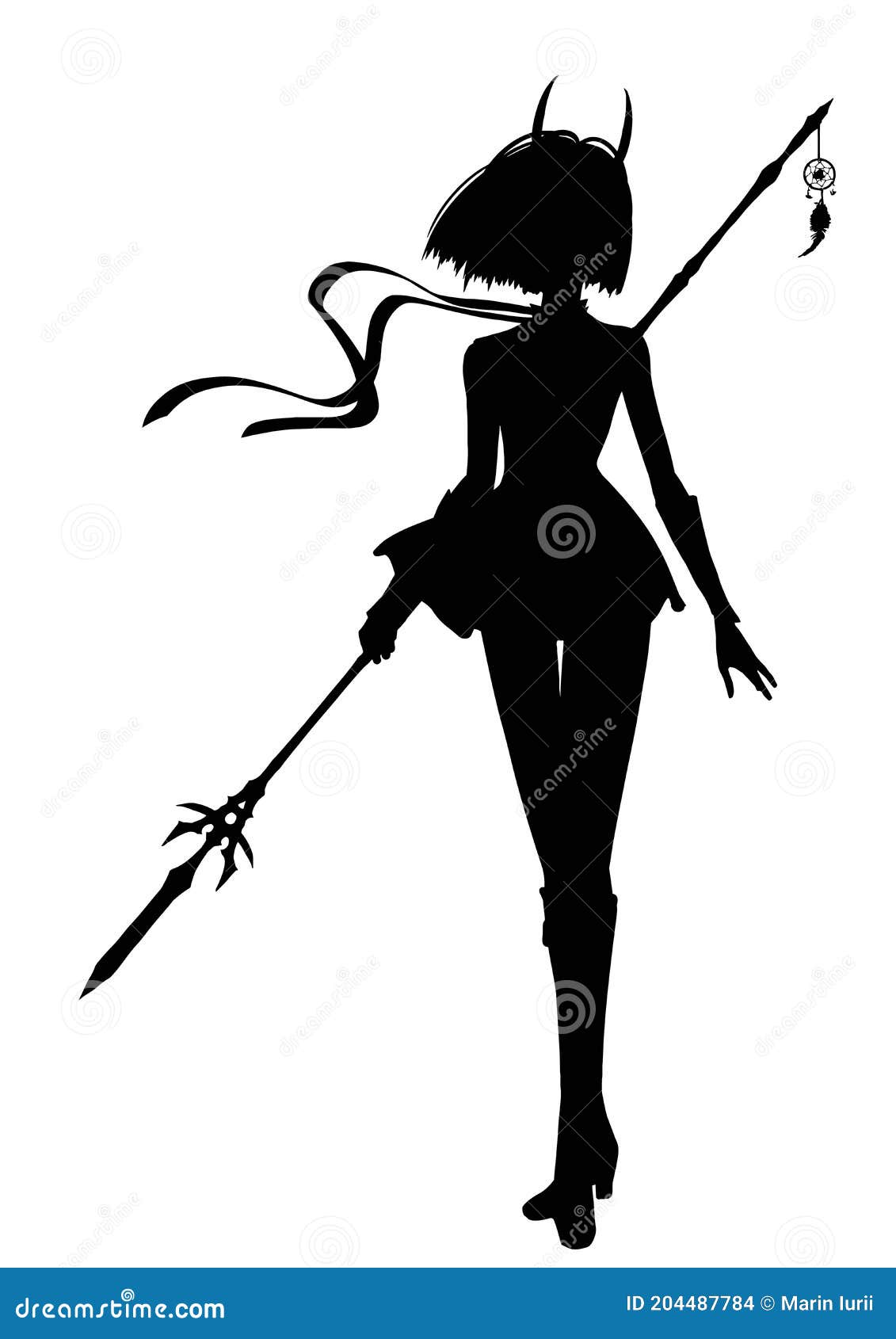 Clip Art Black And White Stock Anime Clipart Black - Anime Girl Silhouette  Transparent PNG Image | Transparent PNG Free Download on SeekPNG
