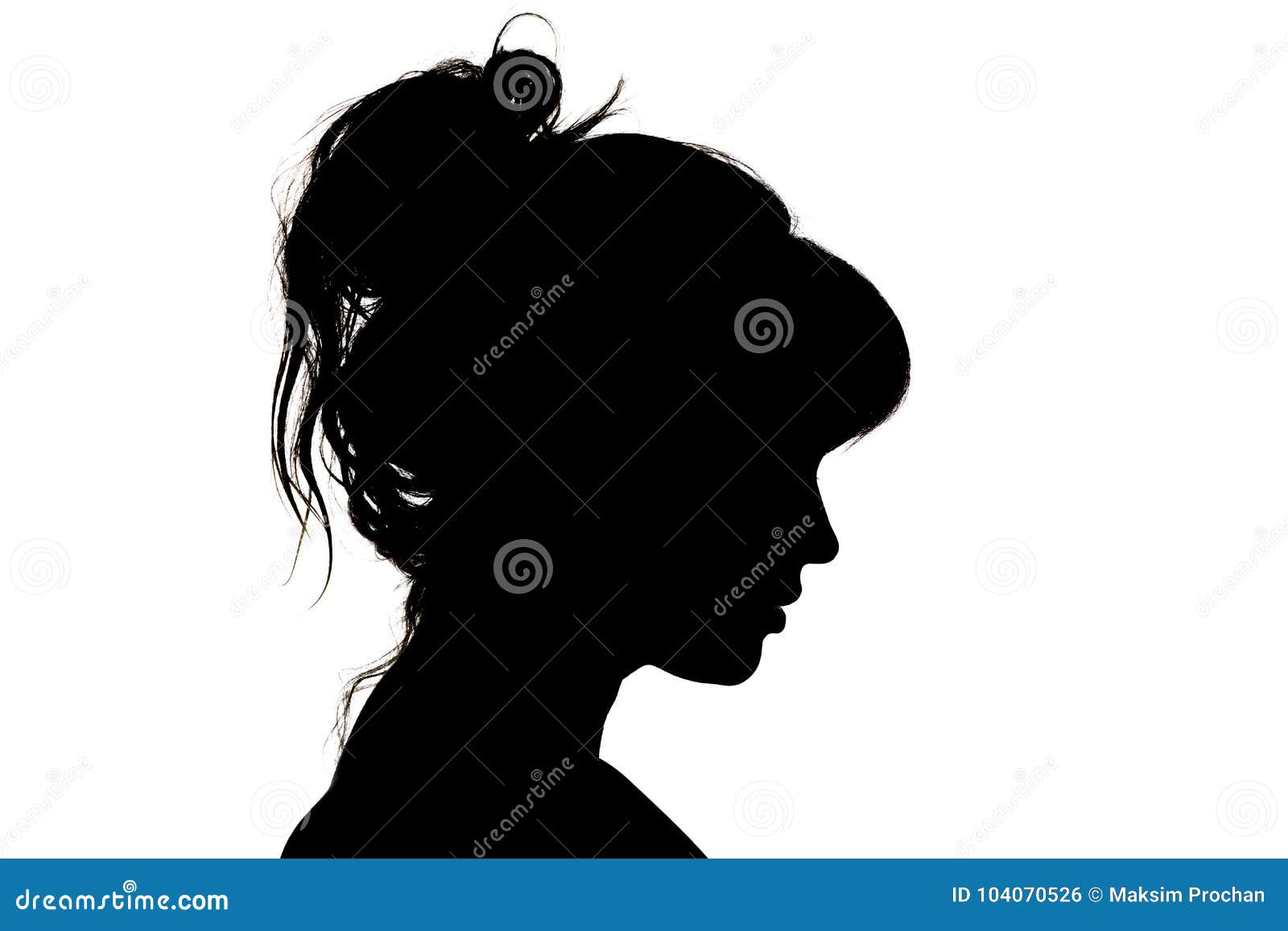 female silhouette head