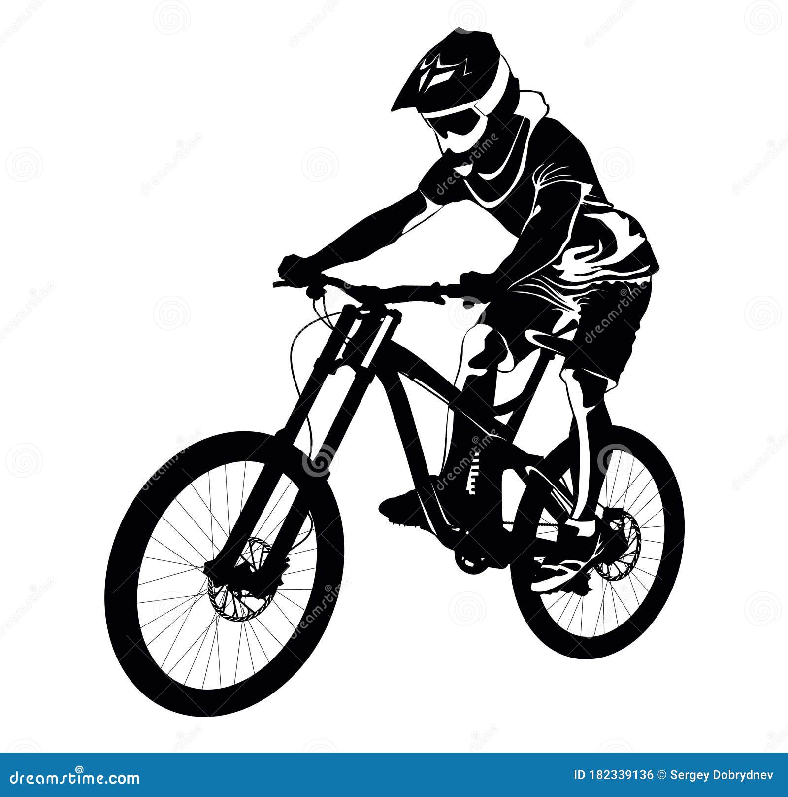 vergeten Resultaat Tact Mountain Bike Silhouette Vector Stock Photos - Free & Royalty-Free Stock  Photos from Dreamstime