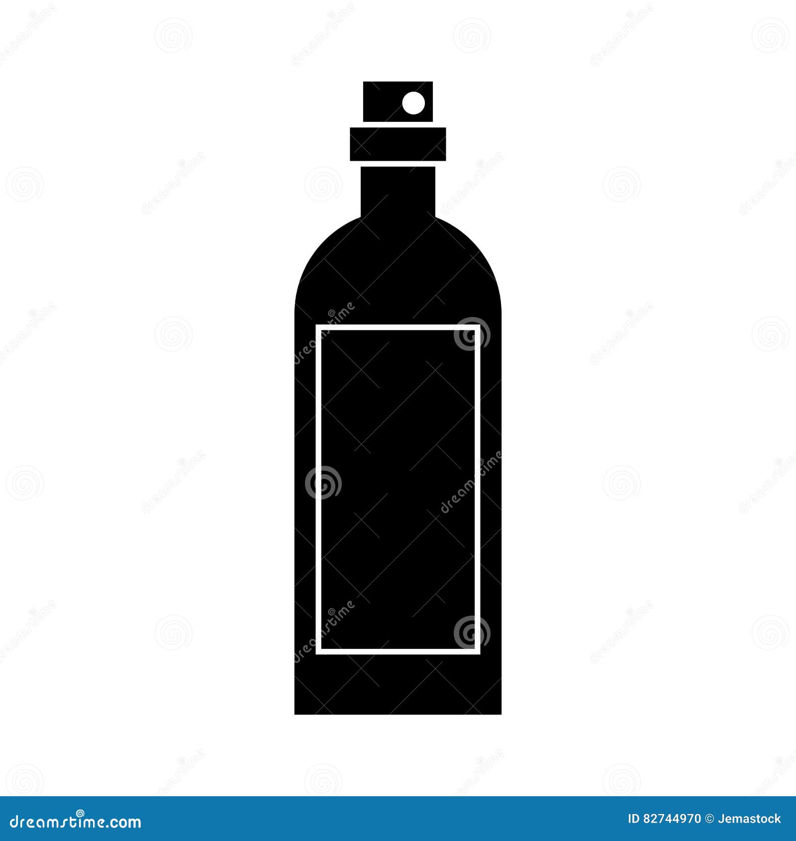 Silhouette Bottle Wine with Label Stock Vector Illustration of design