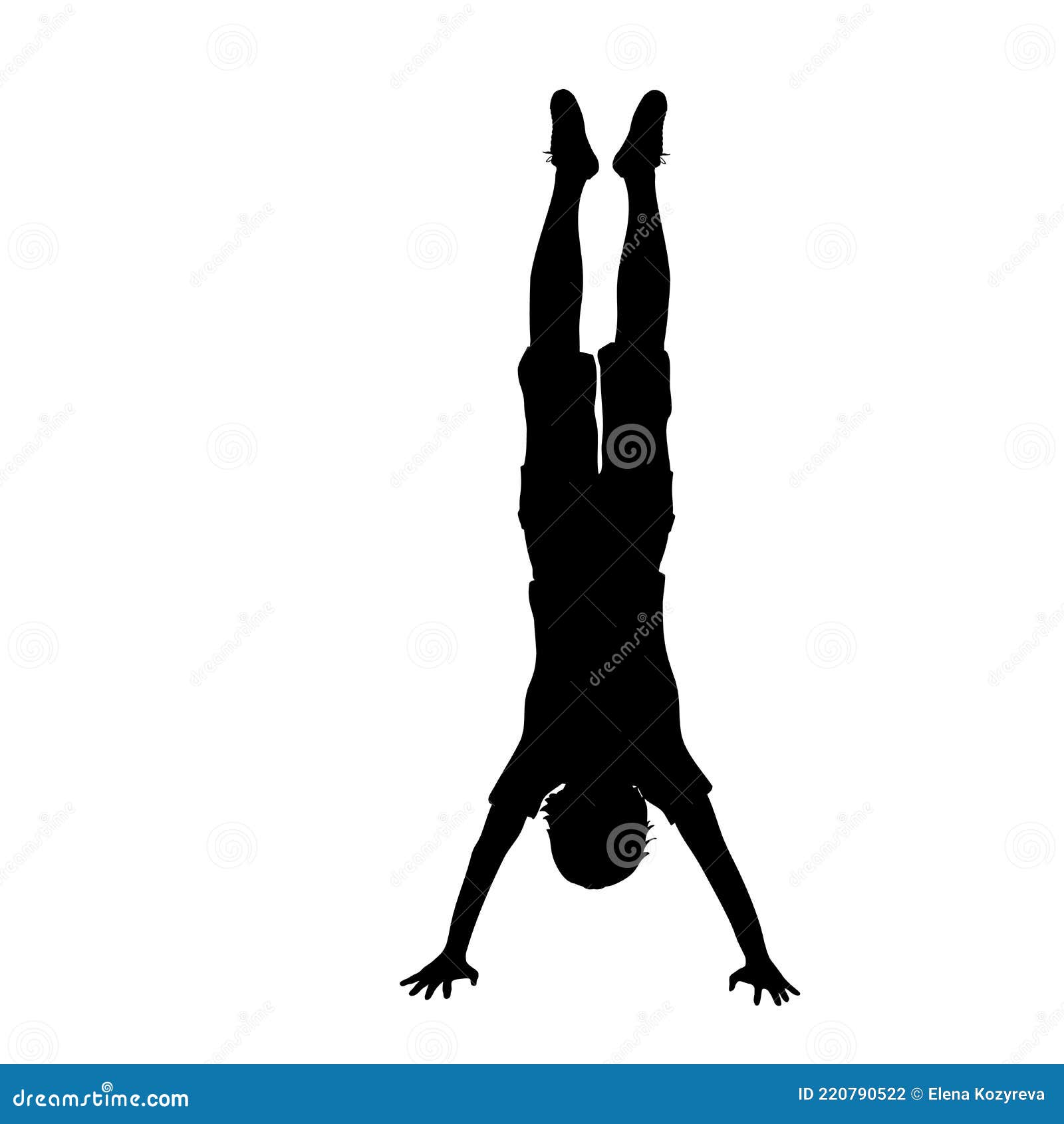 Handstand Silhouette Stock Illustrations - 554 Handstand Silhouette Stock I...