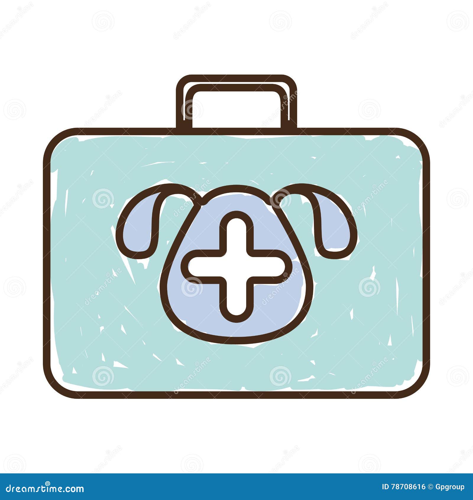 https://thumbs.dreamstime.com/z/silhouette-briefcase-first-aid-vet-color-vector-illustration-78708616.jpg