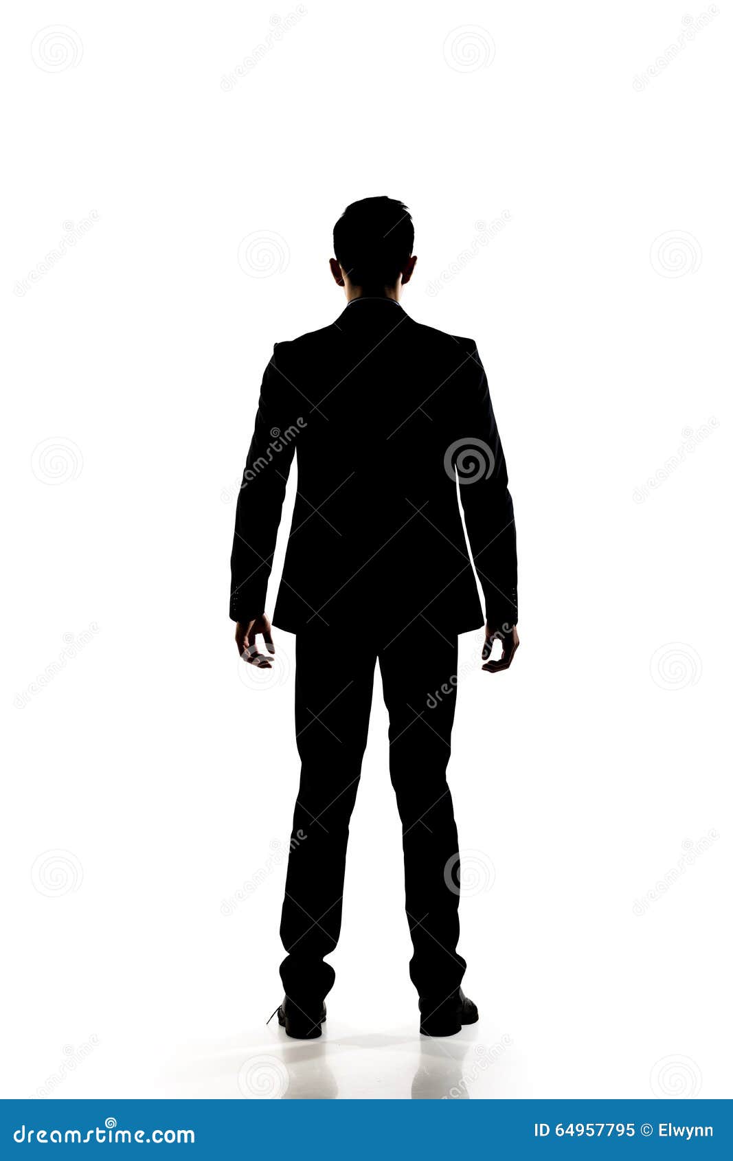 Silhouette of business man stock image. Image of businessman - 64957795