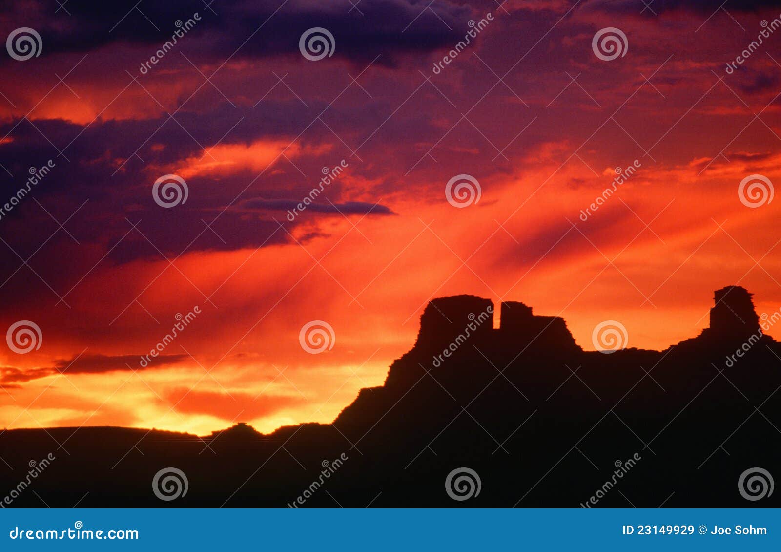 silhouette of chaco canyon, nm