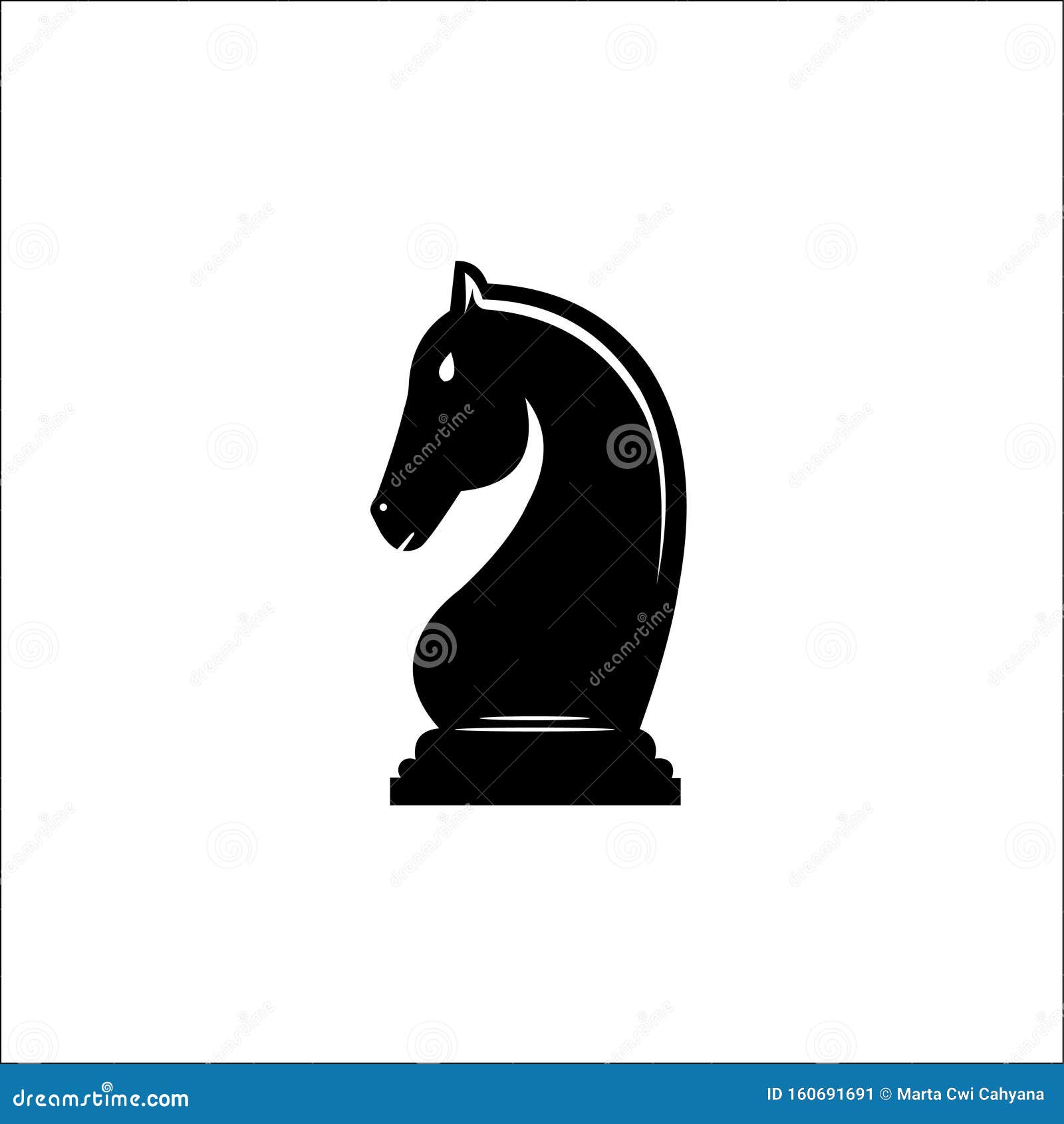 Horse chess piece icon Royalty Free Vector Image