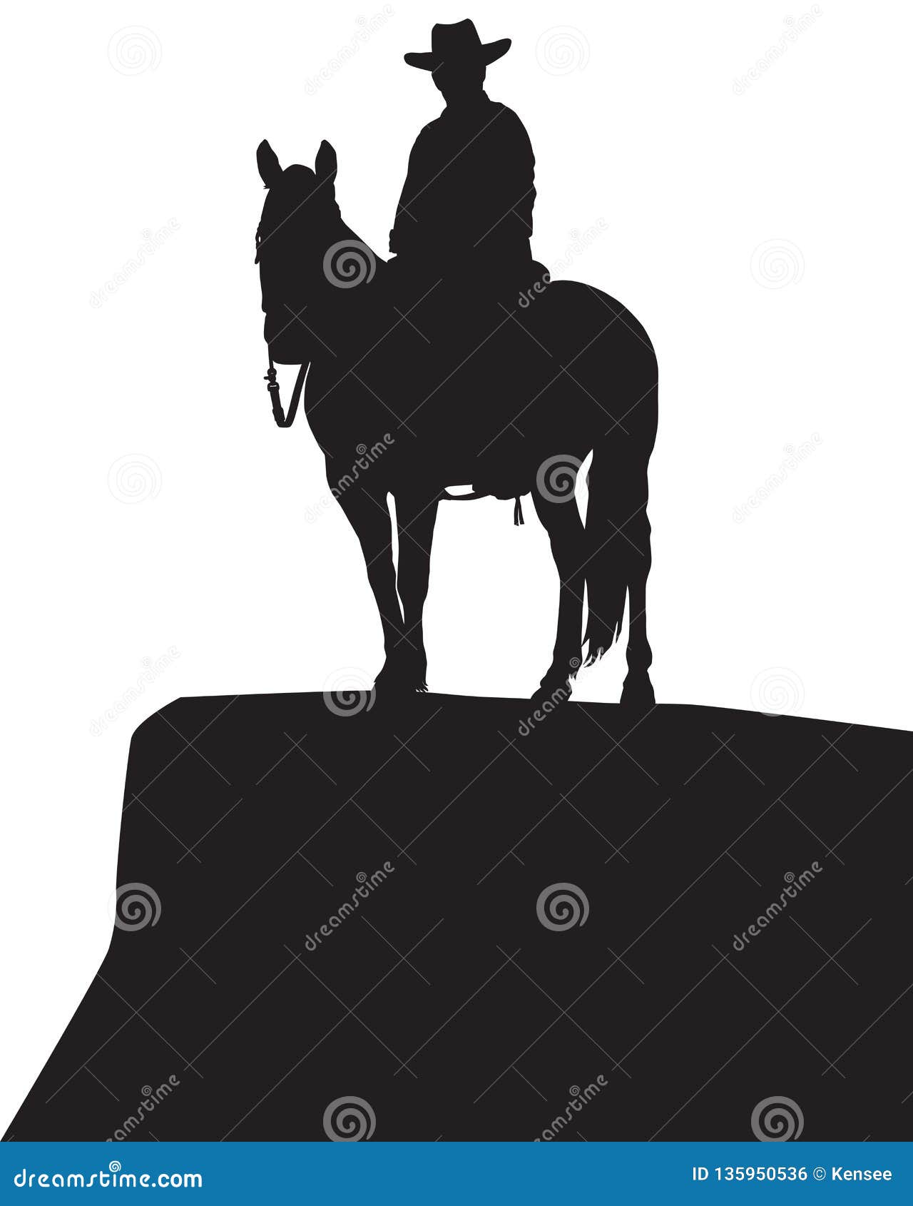 western horse silhouette