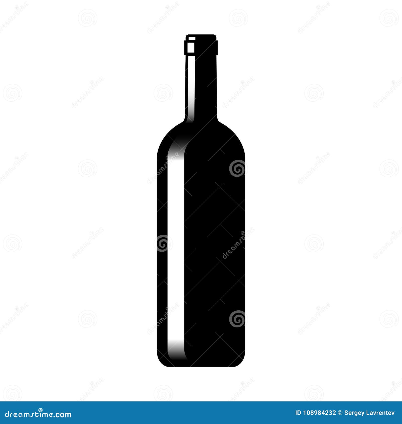 silhouette d'ouvre-bouteille de vin 4746731 Art vectoriel chez