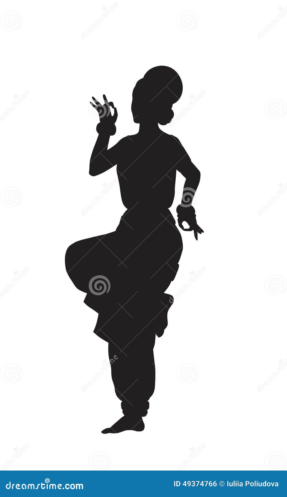 Silhouette of a male dancer in action pose. Silhouette of a slim man in dancing  pose. 35994653 Vector Art at Vecteezy